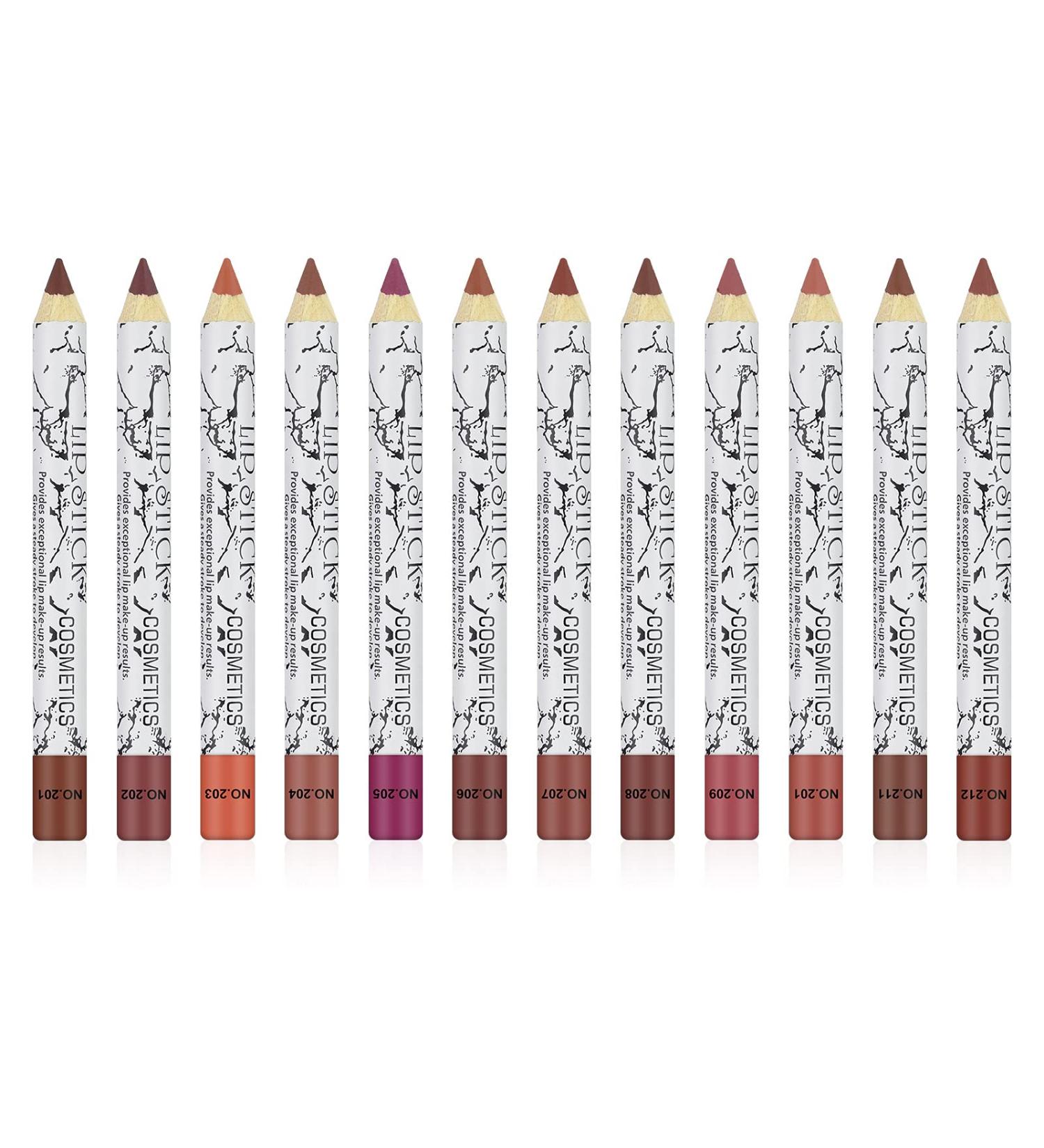 Ownest 12-Piece Lip Liner Pen Set - Matte Nude Lip Liner Pencil Kit for High Pigment and Sexy Lips - Buy Online on SooperMarket.com