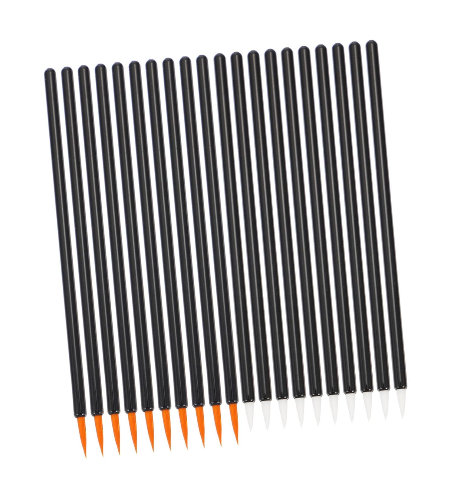 BELLIFFY 100pcs Disposable Eyelash Brush Cosmetic Brush Makeup Eyeliner Flat Eyeliner Brush Plastic - Buy Online on SooperMarket.com
