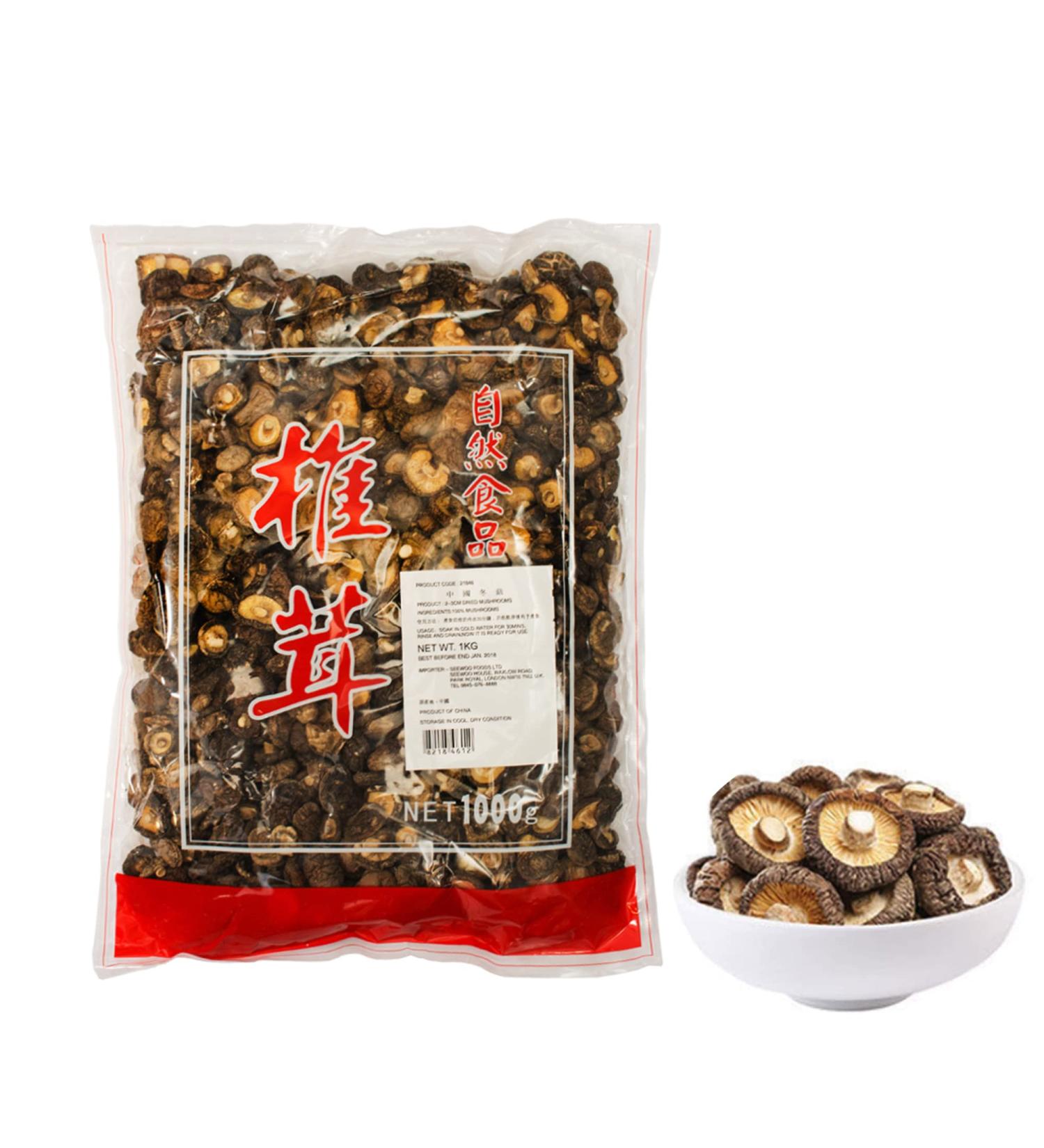 Chinese Dried Shitake Mushrooms 1kg - Buy Online on SooperMarket.com