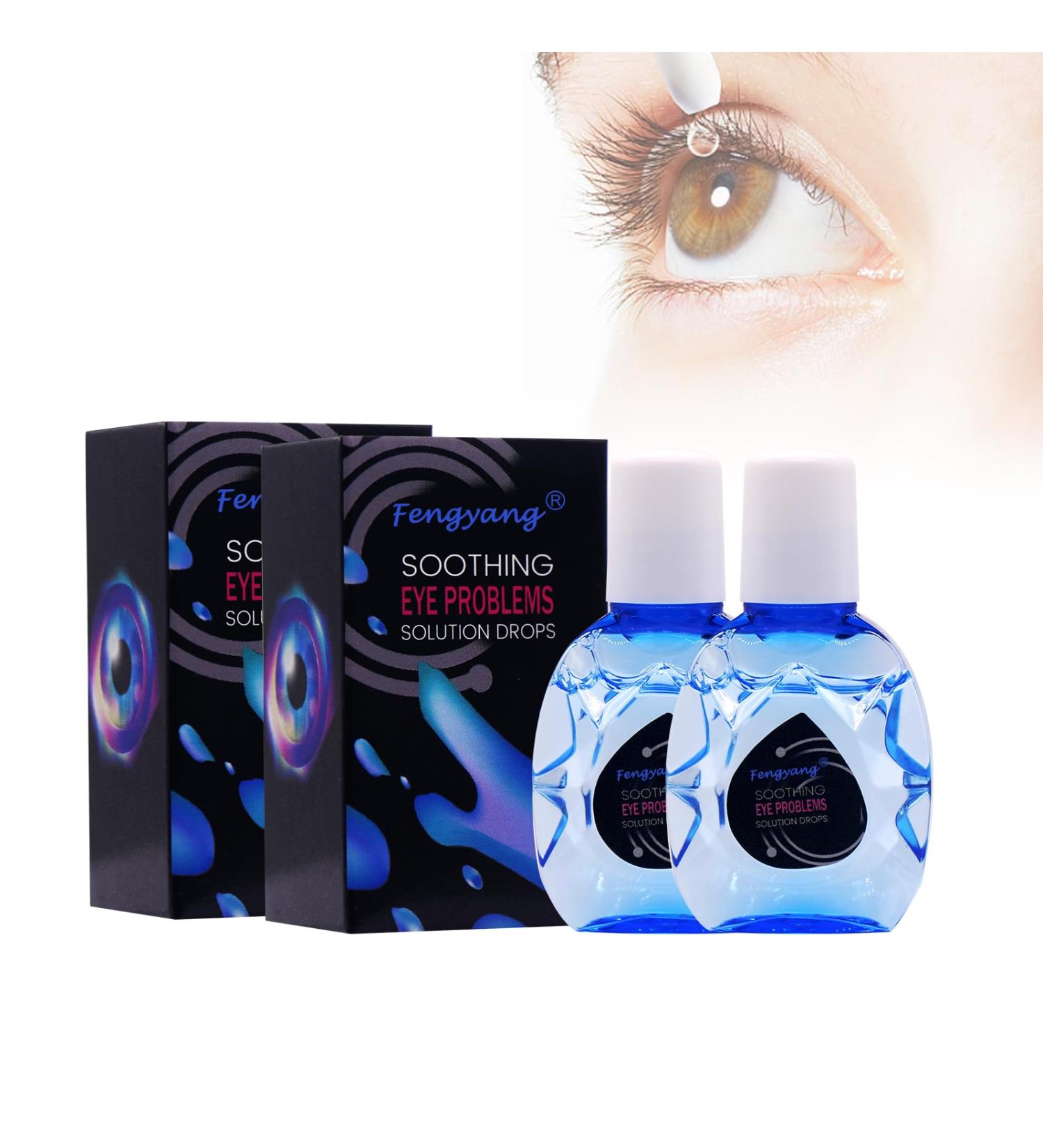 Fengyang 2PCs Eye Drops - Effective Treatment for Dry Eyes & Eye Problems Relieves Wounds International Shipping Available - Buy Online on SooperMarket.com