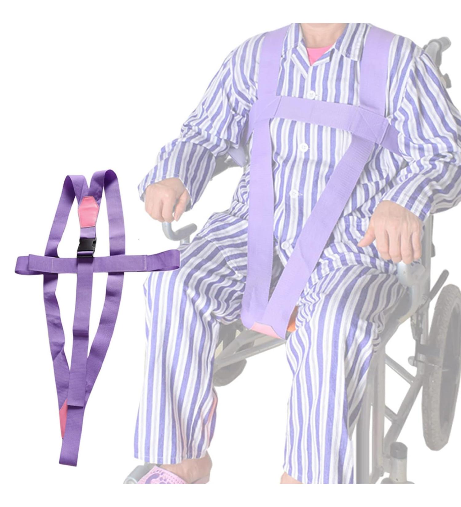 Wheelchair Safety Belt Positioning Straps for Elderly Patients Adjustable Safety Belt Anti-Fall Fixing Belt - Buy Online on SooperMarket.com
