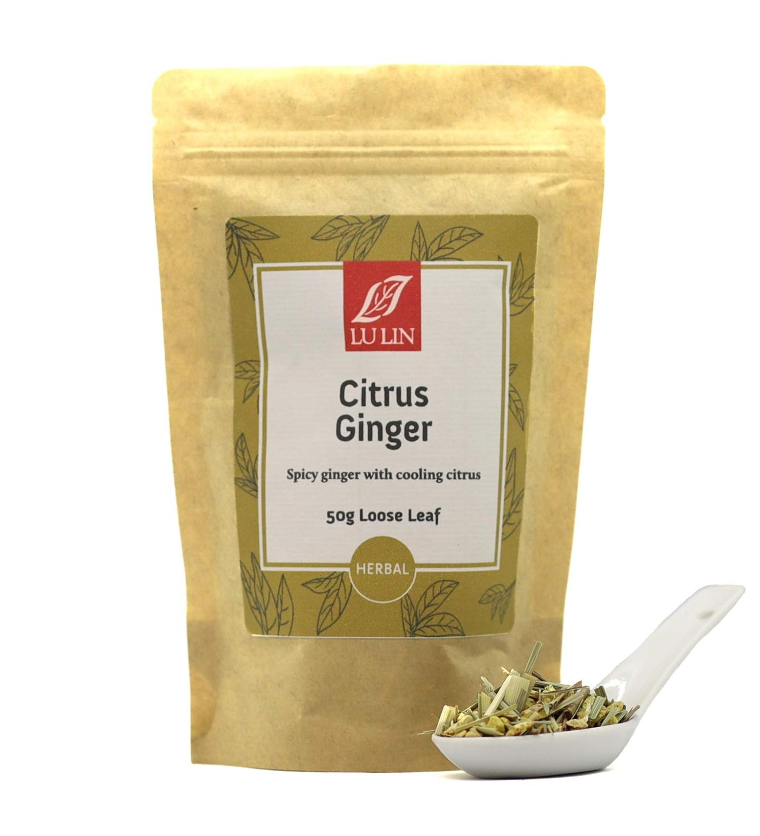 LuLin Teas Citrus Ginger Loose Tea 50 g Loose Tea 50 g - Buy Online on SooperMarket.com