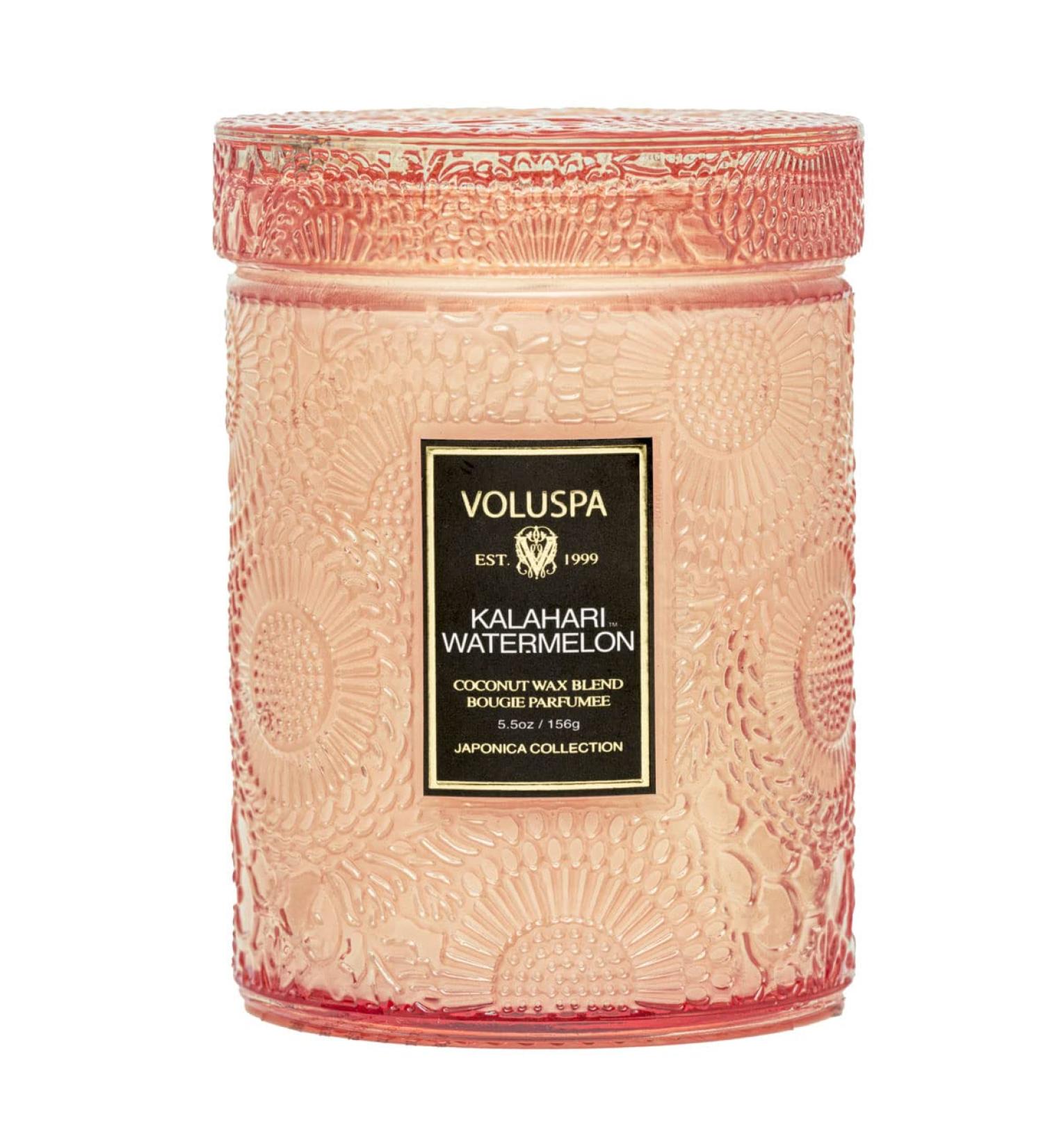 Voluspa Kalahari Watermelon Candle - 5.5 oz Clean Burning Coconut Wax 50 Hour Burn Time All Natural Wicks | Buy Internationally - Buy Online on SooperMarket.com
