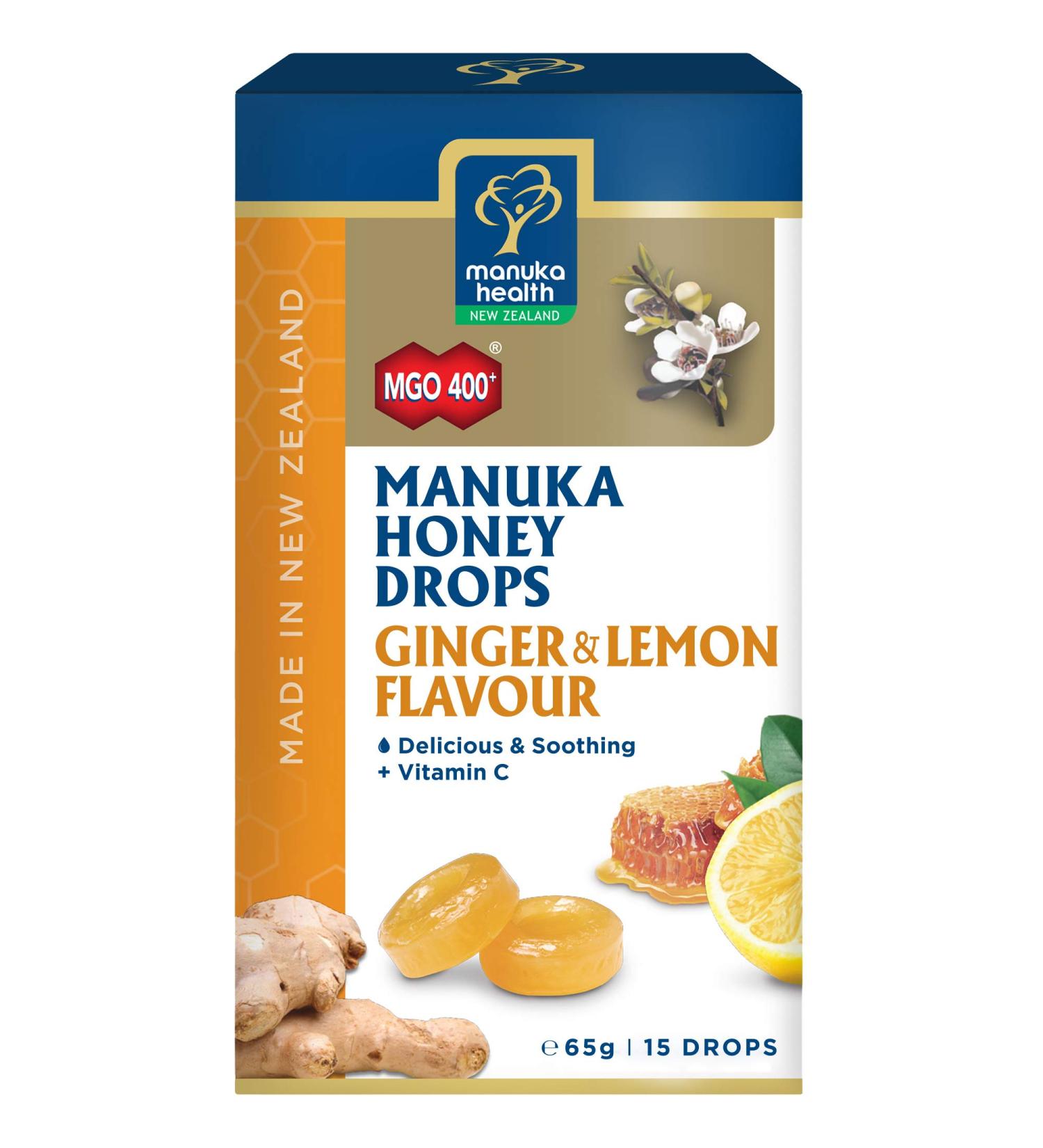 Manuka Manuka Honey Candy Mgo400 + Ginger and Lemon 100 g - Buy Online on SooperMarket.com