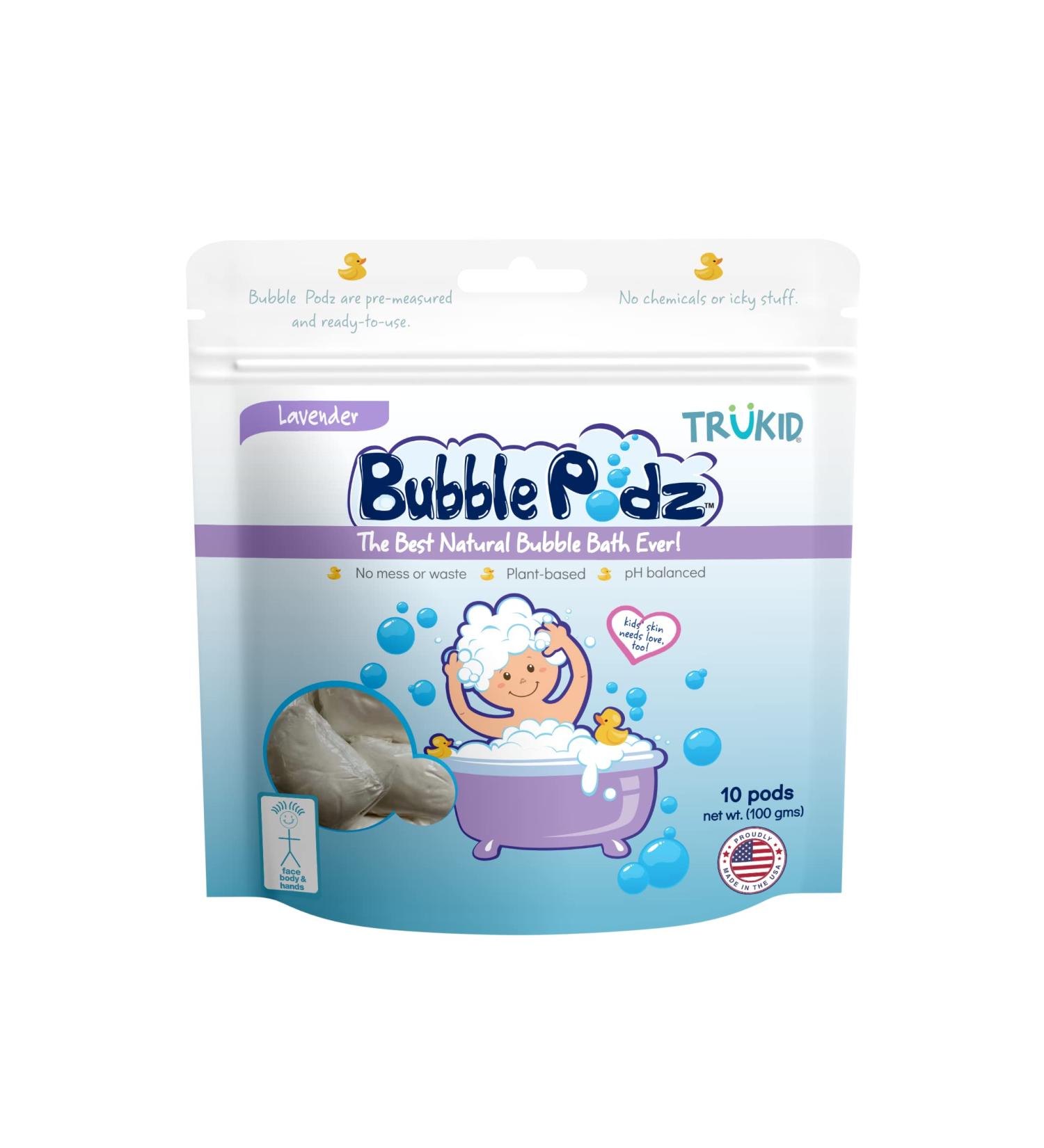TruKid Bubble Podz Lavender Bubble Bath for Sensitive Skin - 10 Podz - Buy Online on SooperMarket.com