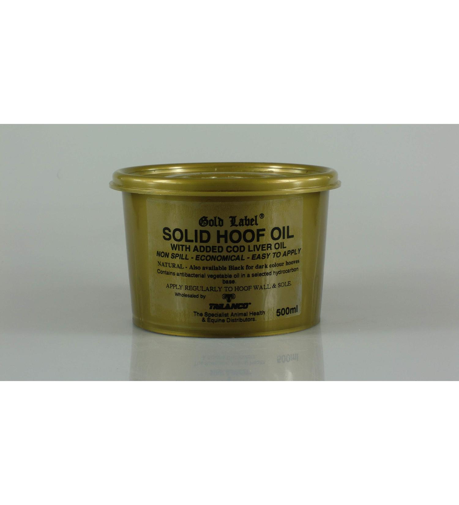 Gold Label - Solid Hoof Oil Natural 500 ml