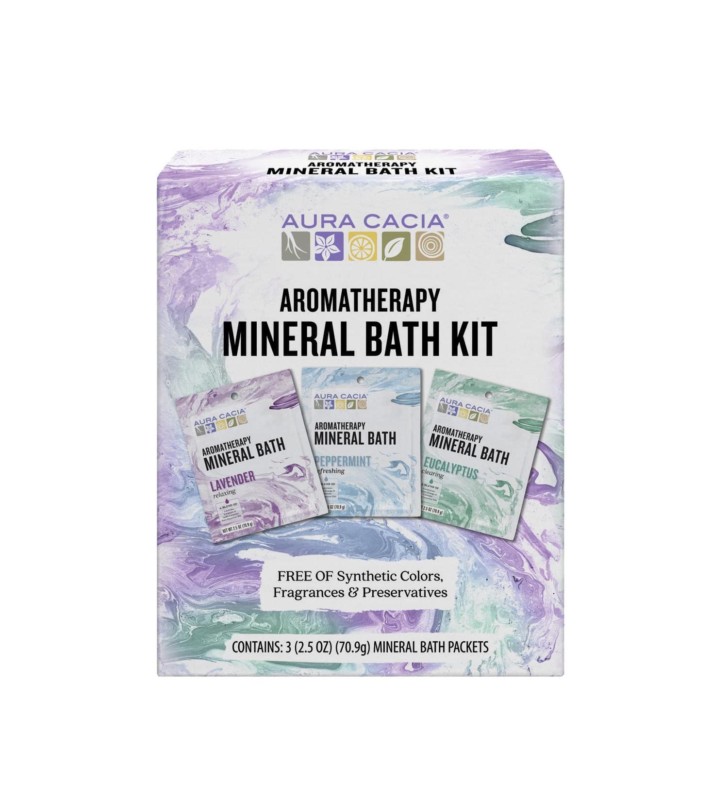 Aura Cacia Mineral Bath Kit - Soothing Spa Experience for Relaxation | Buy Online & Ship Internationally - Buy Online on SooperMarket.com