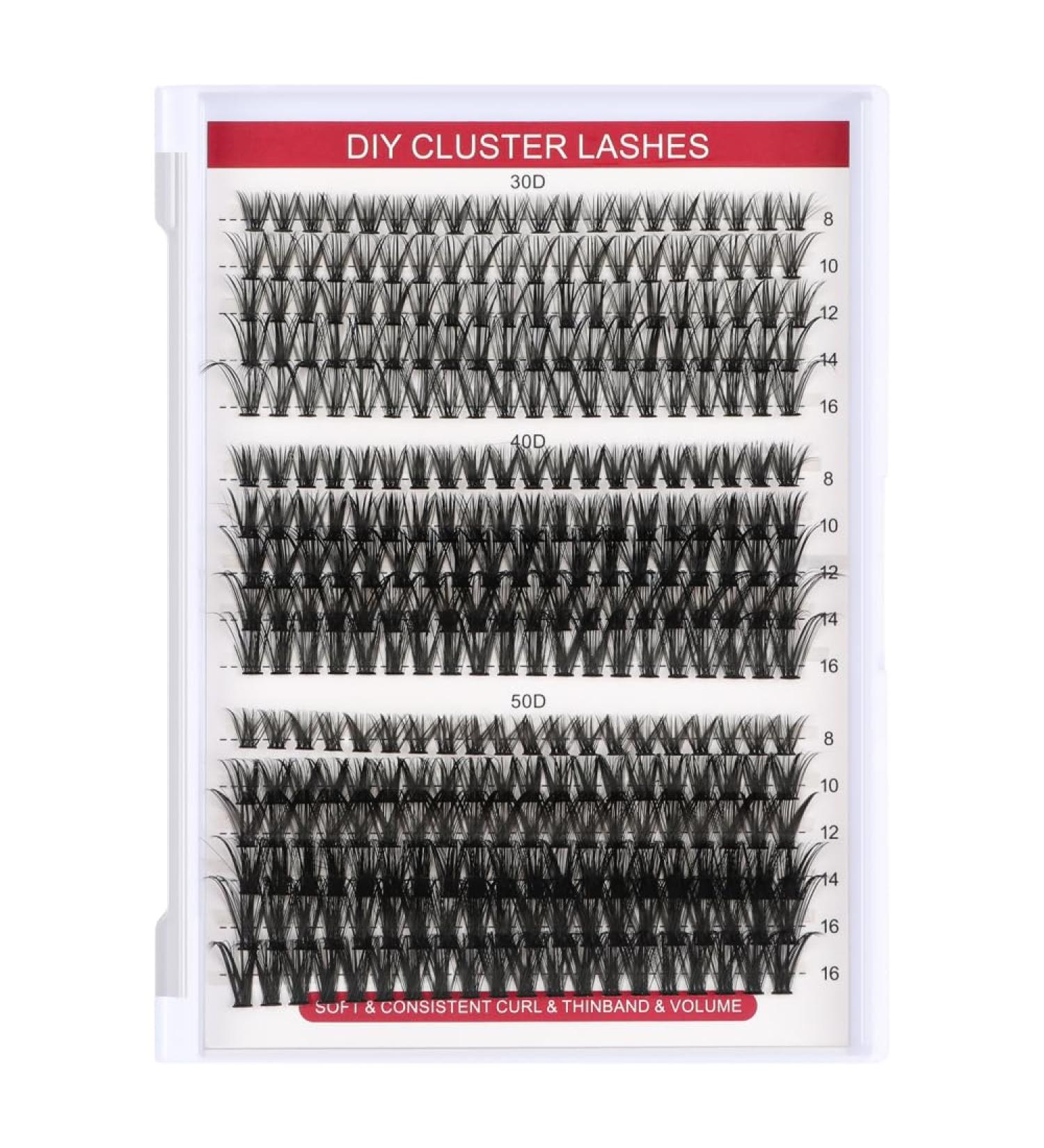 Rxuaw DIY Eyelash Extension Kit with and Seal Wispy D Curl Individual Lashes Kit for Self Application at Home One - Buy Online on SooperMarket.com