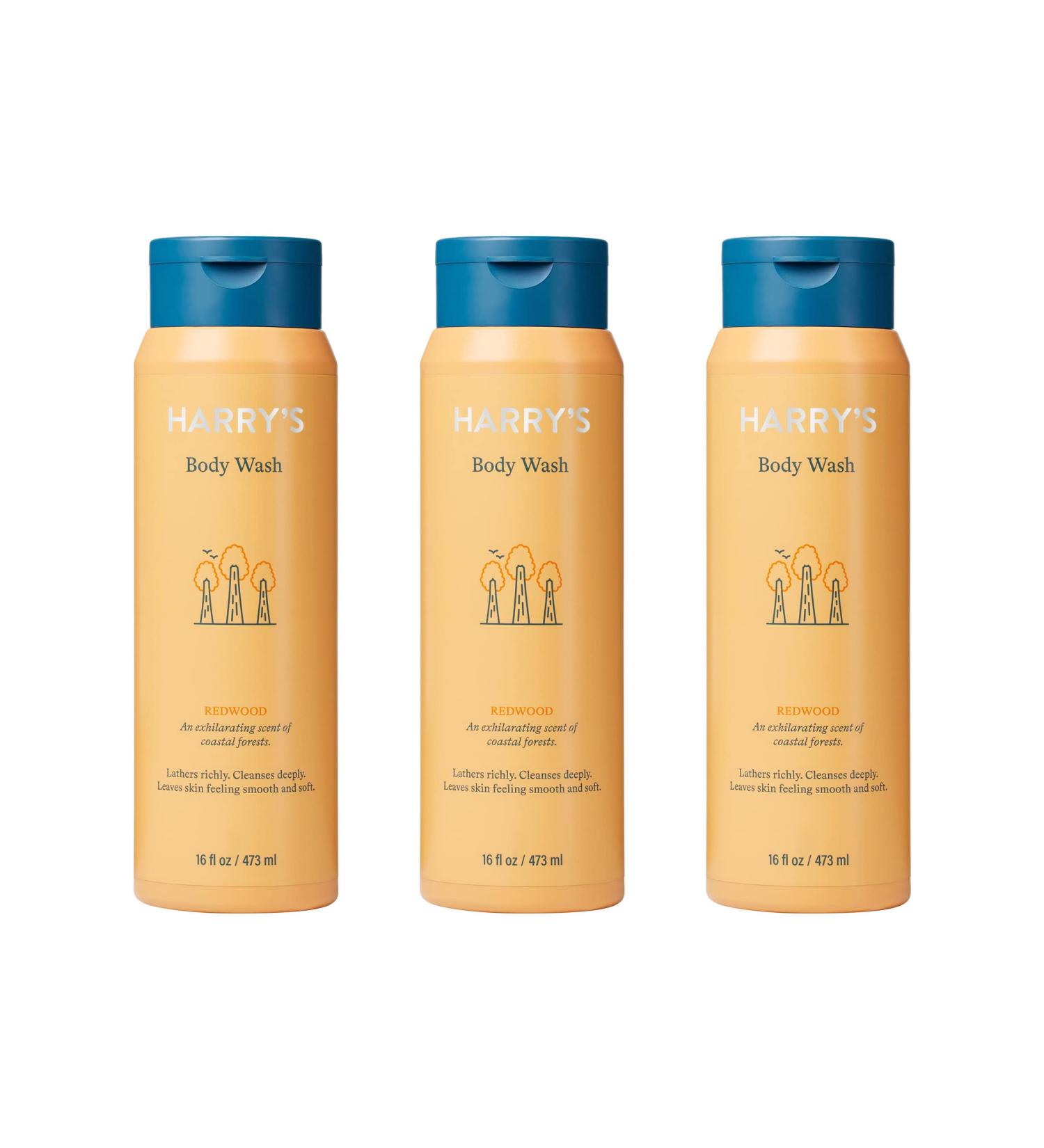 Harry's Redwood Men's Body Wash Shower Gel - 16 Fl Oz (Pack of 3) - Buy Online on SooperMarket.com