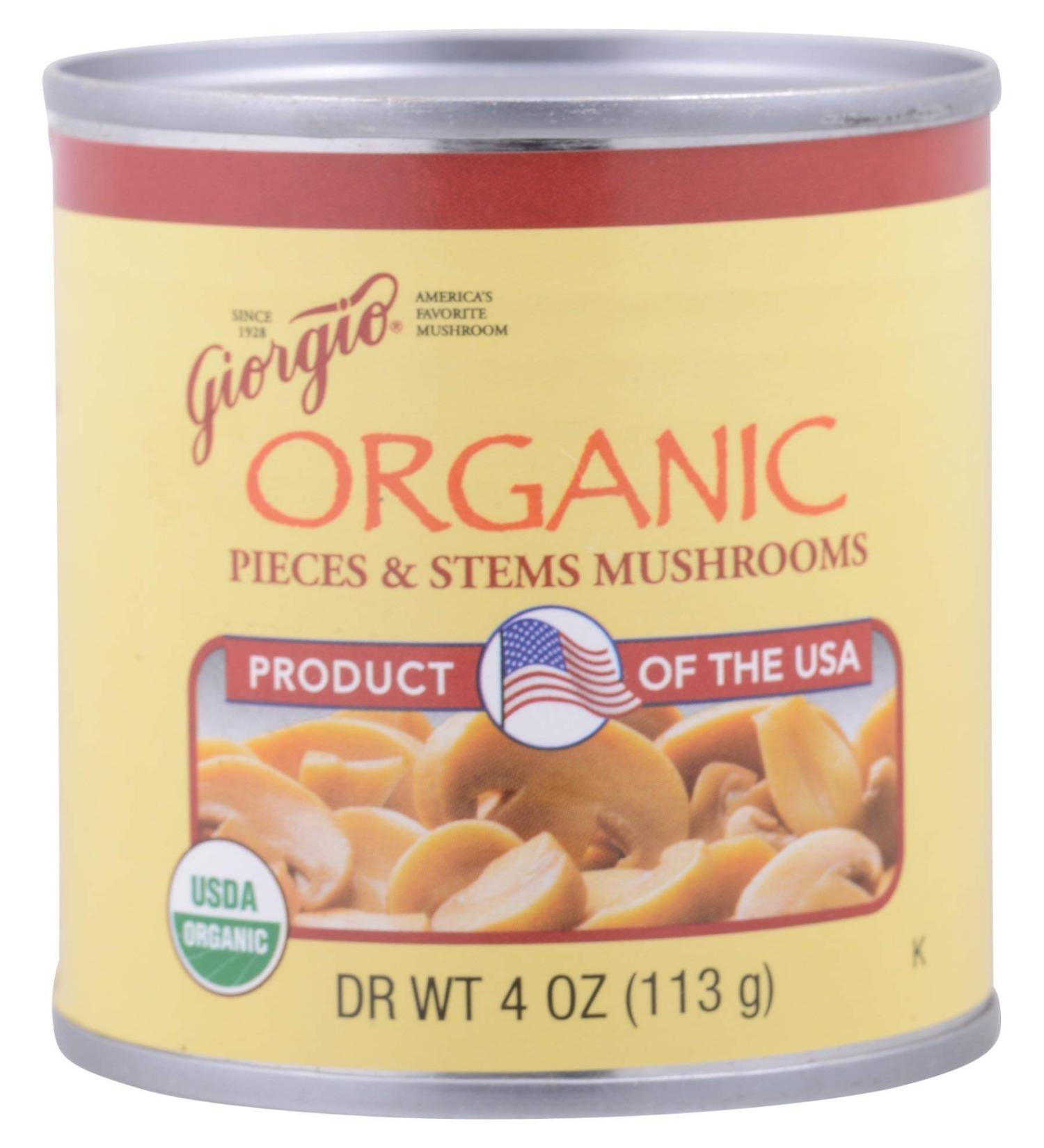 GIORGIO FOODS Organic Pieces And Stems Mushrooms  4 OZ - Buy Online on SooperMarket.com