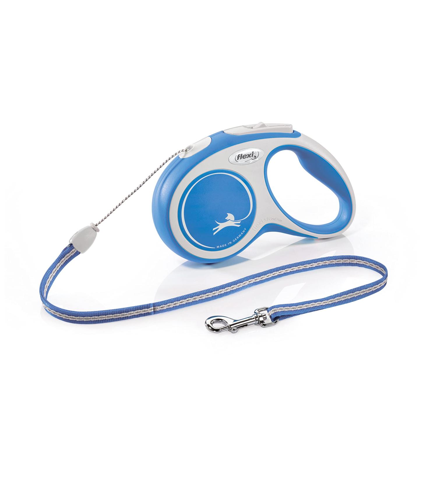 Kerbl Flexi Leash New Comfort - Retractable Dog & Cat Leash - Blue Size S (5m max. 12 kg) - International Shipping Available - Buy Online on SooperMarket.com