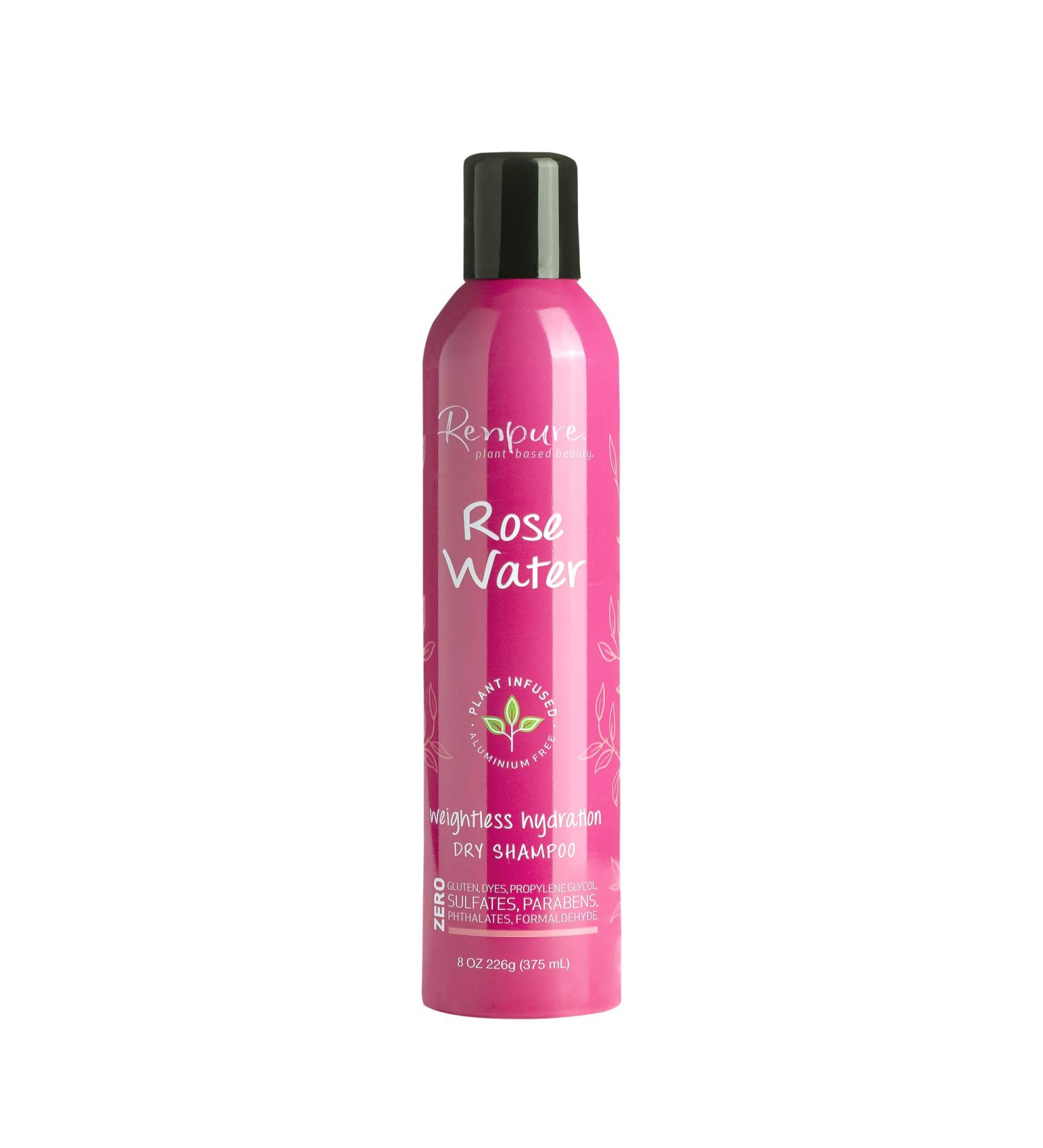 Renpure Rose Water Dry Shampoo - 8 Oz | Weightless Hydration | Plant-Based Beauty - Buy Online on SooperMarket.com