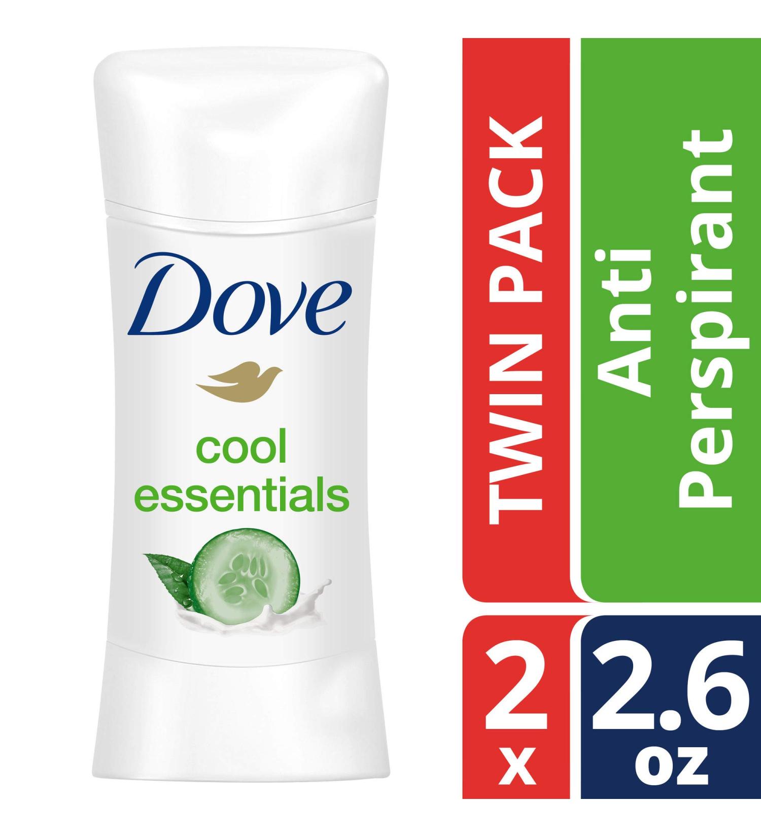Dove Advanced Care Go Fresh Anti-Perspirant Deodorant Cool Essentials 2 Pack - 2.6 oz Each - Buy Online on SooperMarket.com