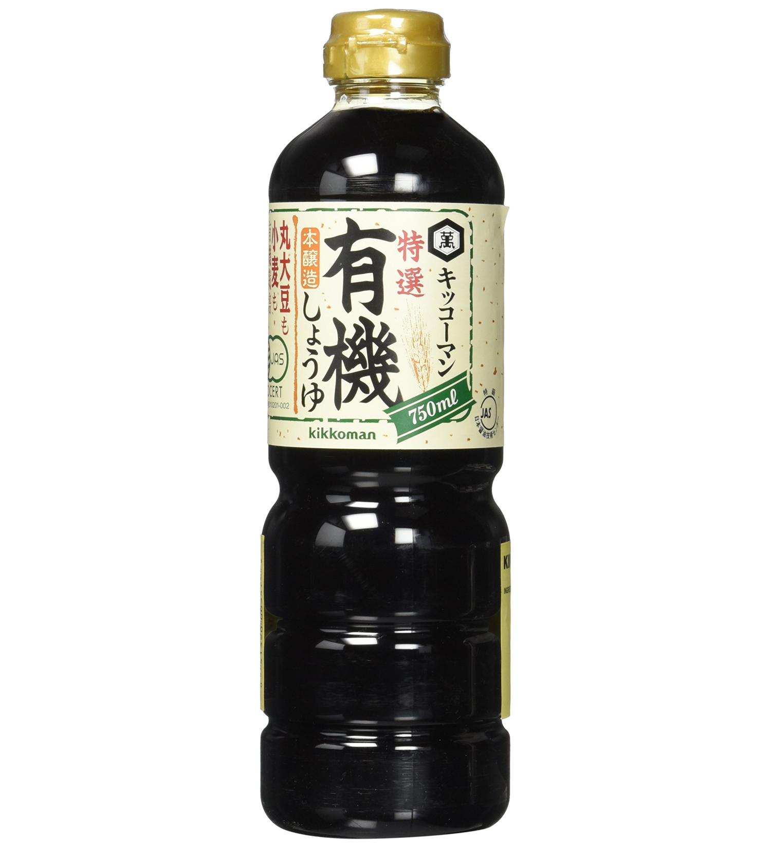 Kikkoman Organic Soy Sauce 25.40 fl oz - Premium Quality Japanese Soy Sauce - Buy Online on SooperMarket.com
