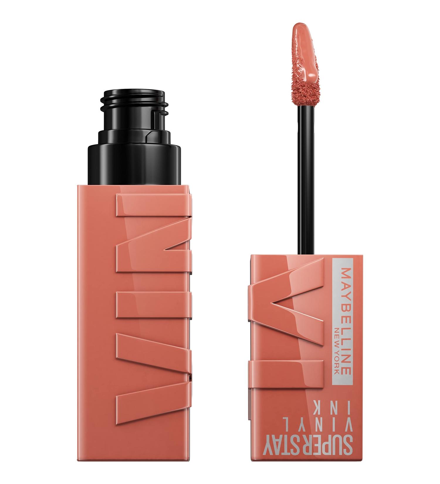 Maybelline Super Stay Vinyl Ink Golden Pink Lipstick 0.14 fl oz - Longwear, Highly Pigmented, Instant Shine - Buy Online on SooperMarket.com