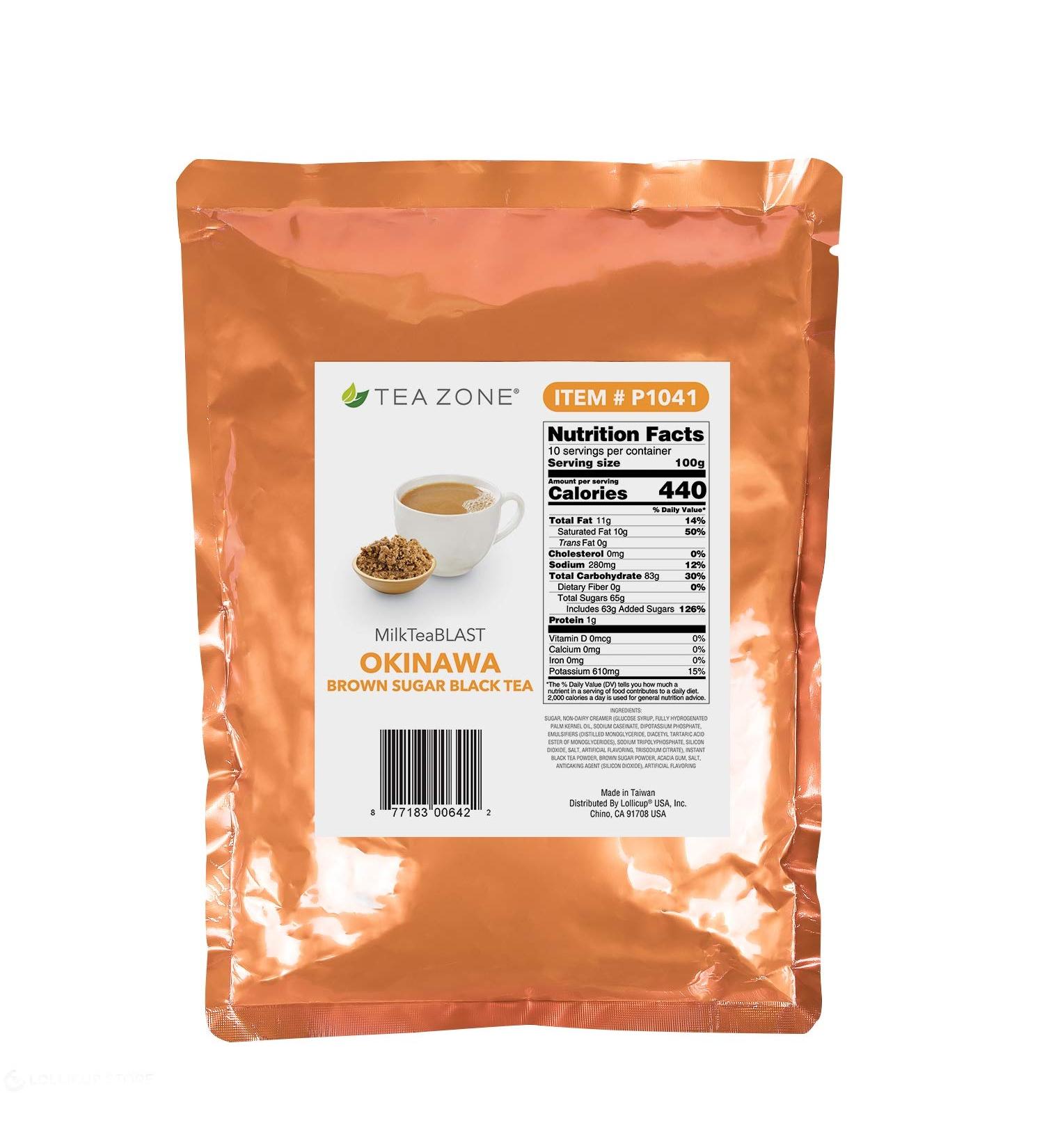 Tea Zone 2.2 lbs Milk Tea BLAST Okinawa Brown Sugar Powder - Buy Online on SooperMarket.com