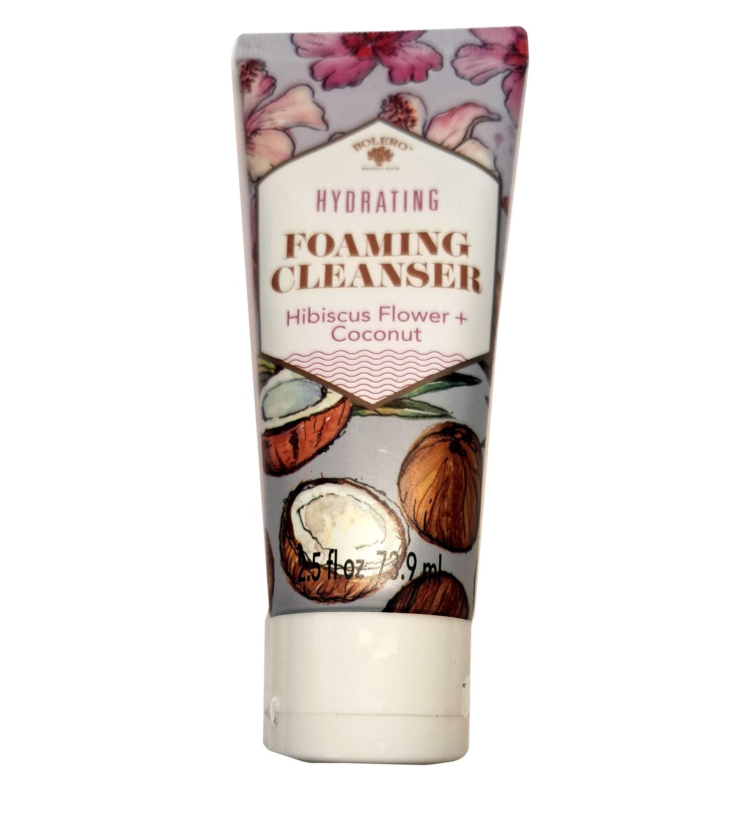 Bolero Hydrating Foaming Cleanser Hibiscus Flower & Coconut 2.5fl oz (73.9ml)