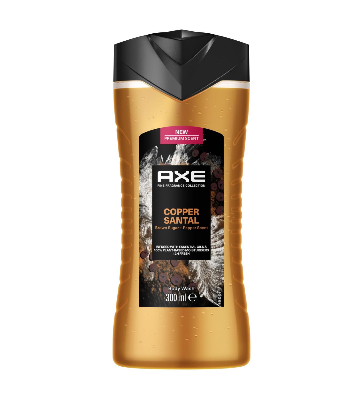 AXE Fine Fragrance Collection Copper Santal Body Wash - 300 ml | Long-lasting Freshness & Spectacular Scent | Premium Shower Gel for Men - Buy Online on SooperMarket.com