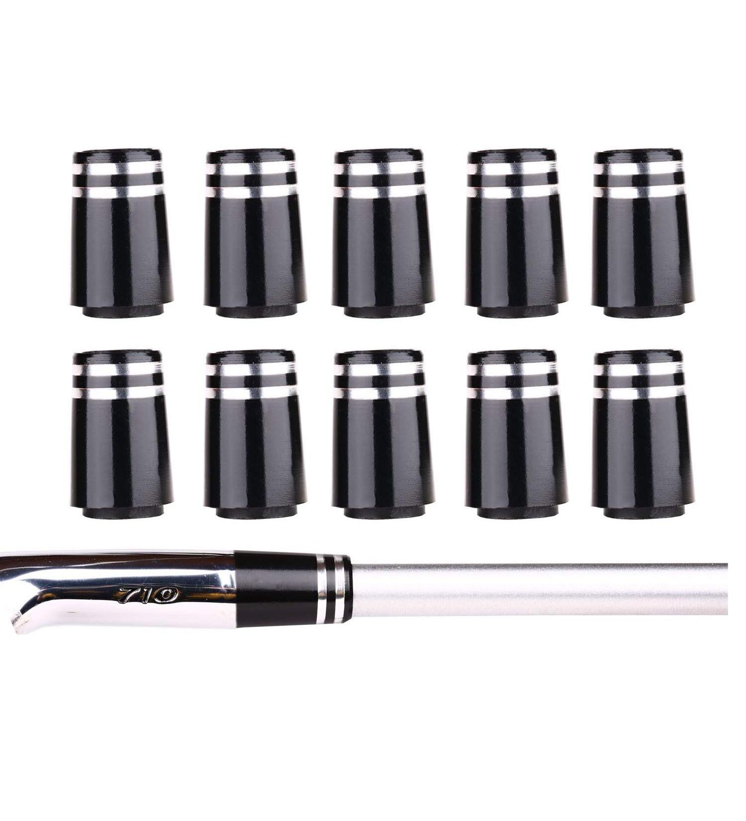 Sword &Shield sports 10pcs New Custom Black Ferrules .355 for Taper Tip Iron Titleist CB MB AP1 AP2