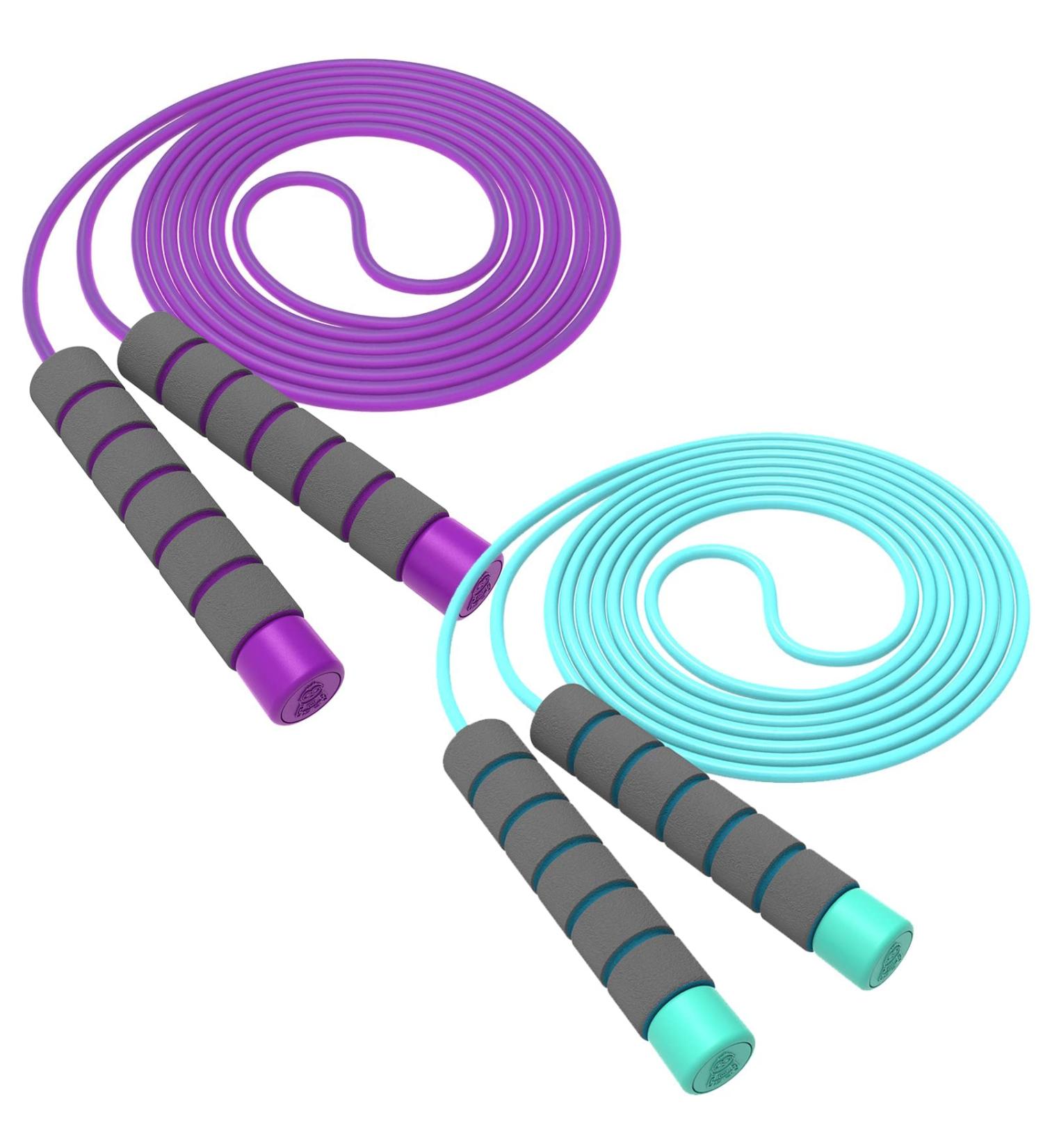 Svkiyang Jumping Rope for Kids (3-12 Years) - Adjustable 260cm Ideal for Fitness & Fun - Purple-Blue - Buy Online on SooperMarket.com