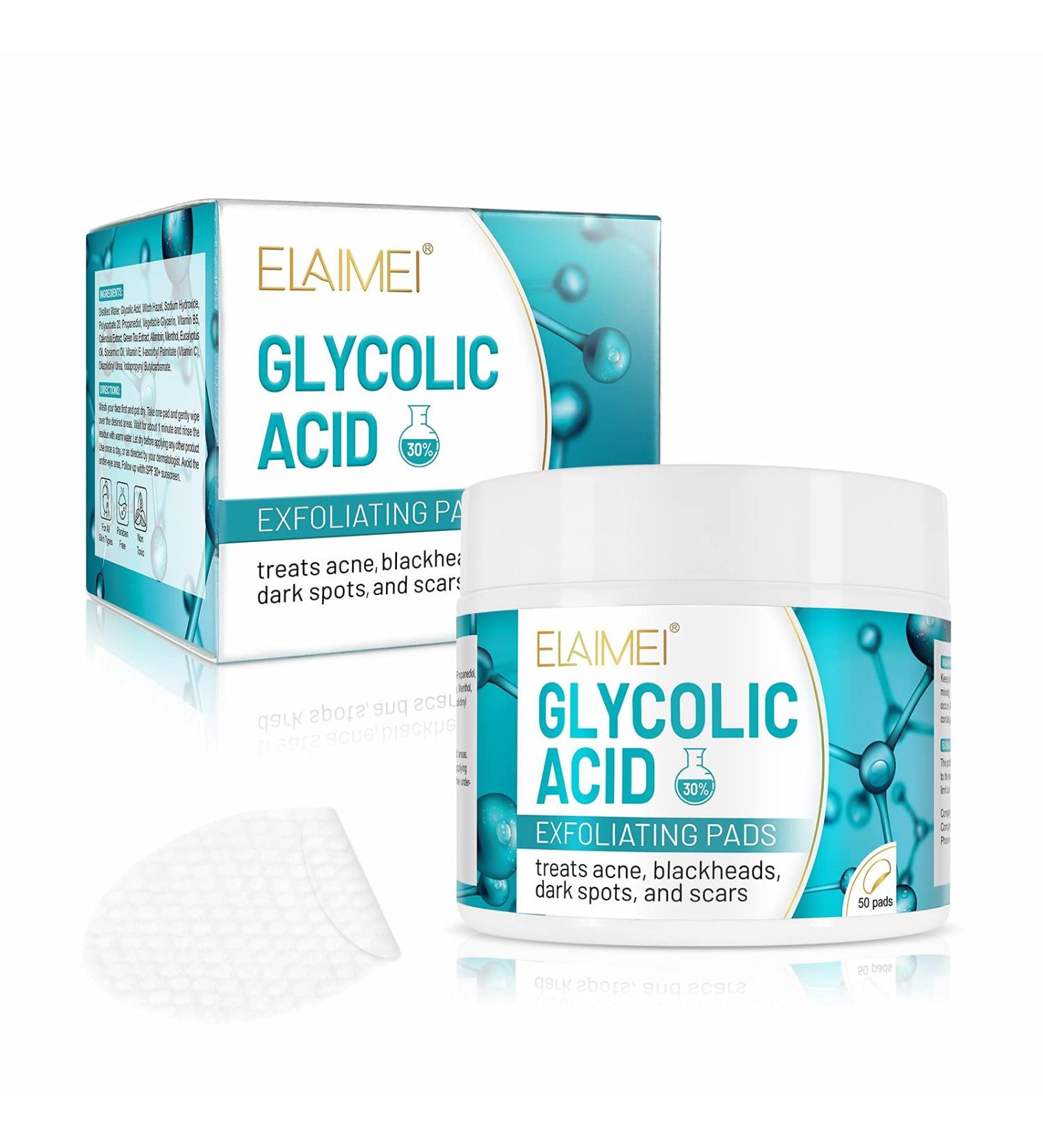 Glycolic Acid Pads Glycolic Acid Pads 30% Exfoliates Surface Skin and Reduces Fine Lines and Wrinkles 50Pads - Buy Online on SooperMarket.com