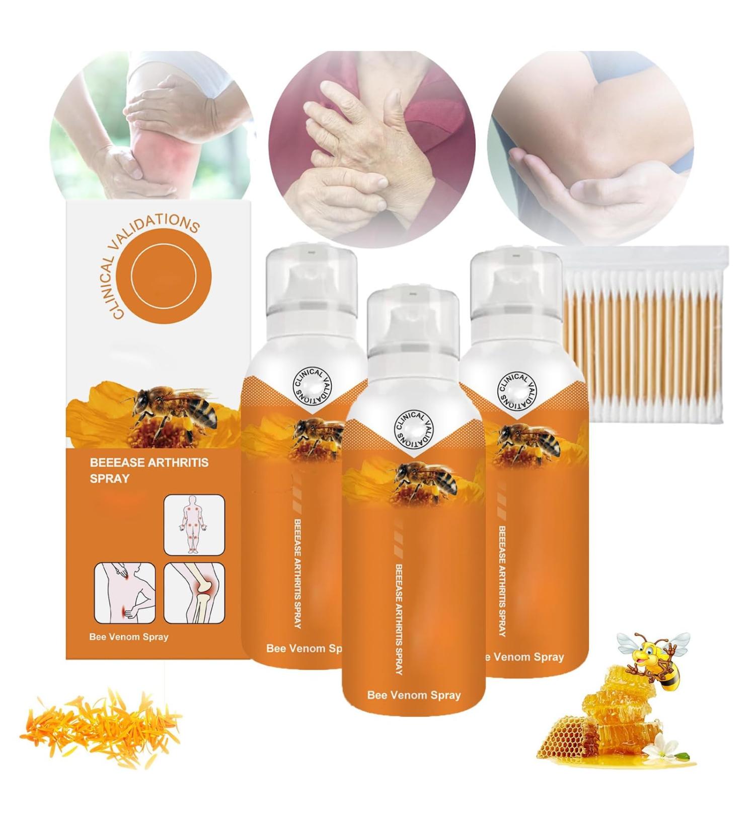 Body Therapy Bee Venom Joint & Bone Therapy Spray - Bee Venom Serum Spray Provides for Back Neck Hands Feet (3 Pcs) - Buy Online on SooperMarket.com
