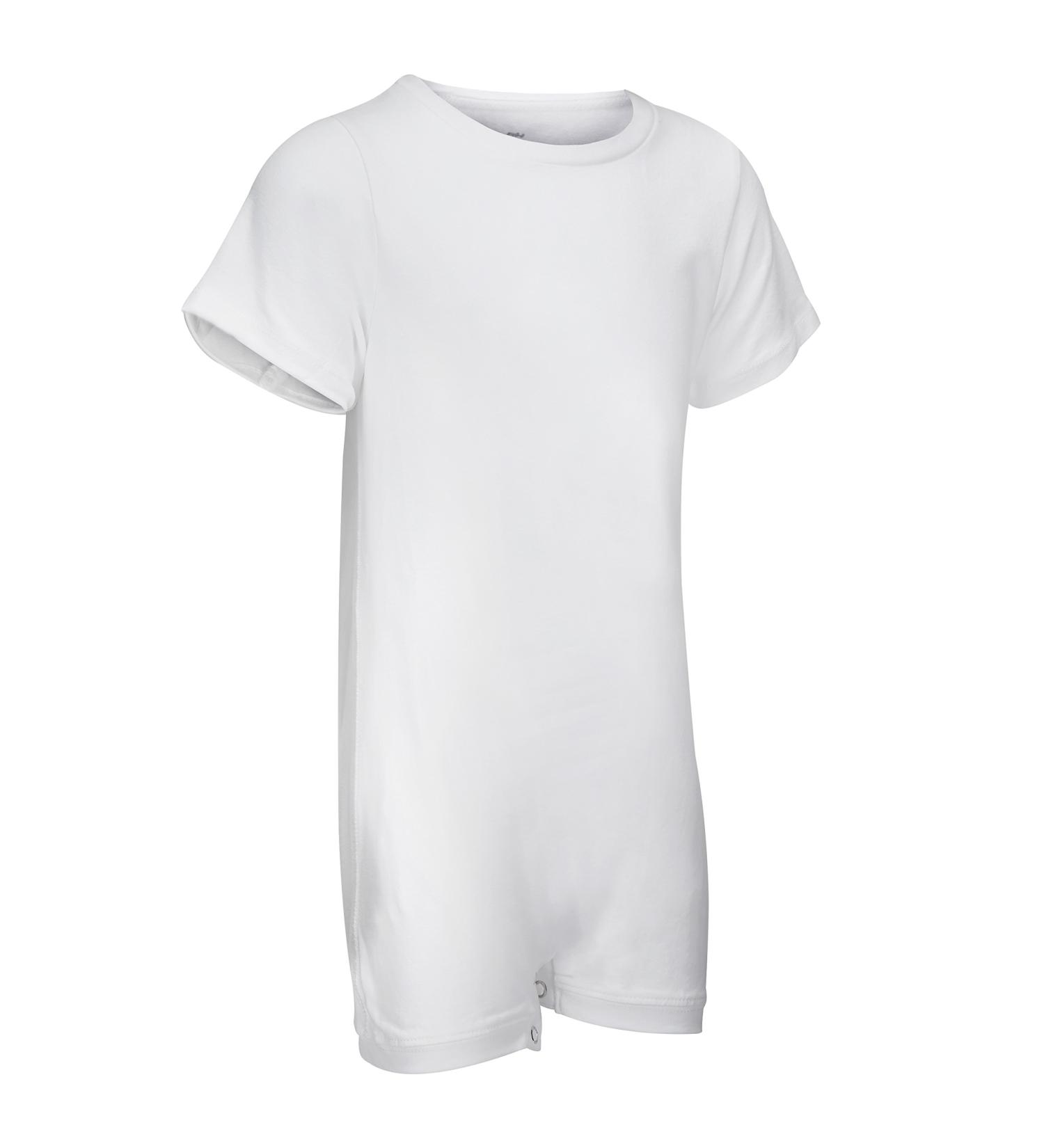 Kaycey Special Needs Popper Vest Short Sleeve Bodysuit 7-8 Years White | Adaptive Clothing for Children | Super soft Cotton Elastane Fabric - Buy Online on SooperMarket.com