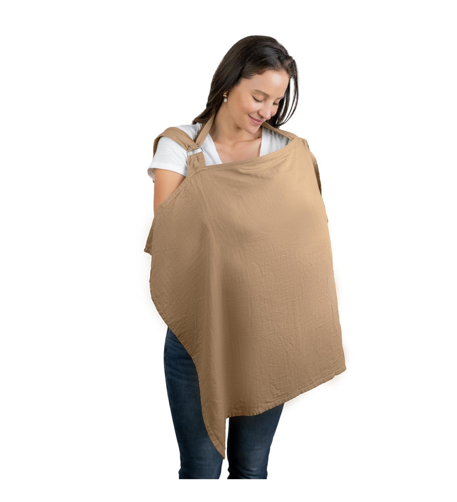 Comfy Cubs Cedar Muslin Nursing Cover - Soft & Breathable Cotton Breastfeeding Apron for Mom - Buy Online on SooperMarket.com