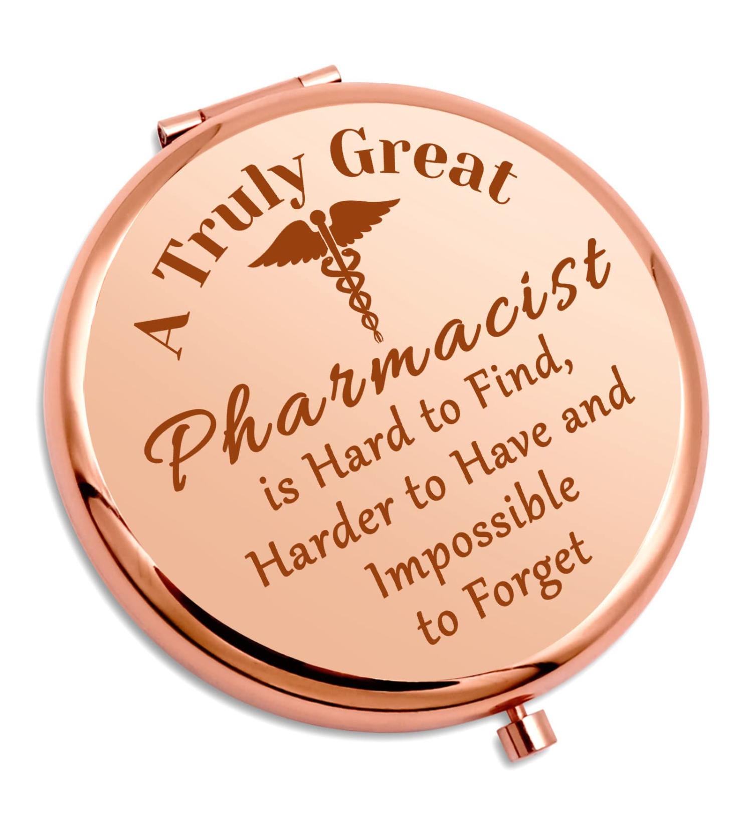 Medical Professional Compact Makeup Mirror - Pharmacist & Nurse Appreciation Gift - Buy Online on SooperMarket.com