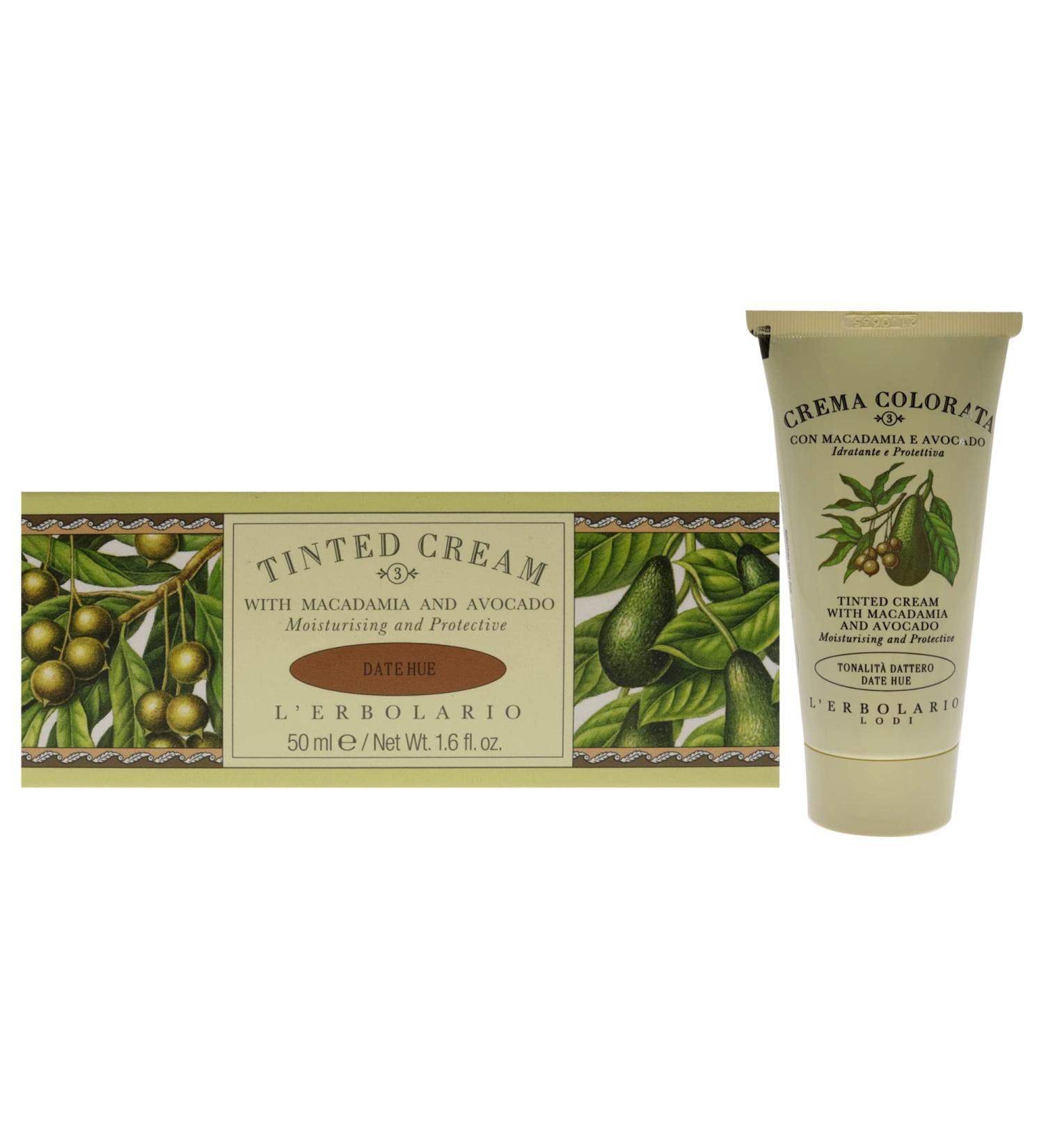 L'Erbolario Tinted Day Cream Macadamia & Avocado - Nuanced Dates No. 3 50ml | International Shipping Available - Buy Online on SooperMarket.com