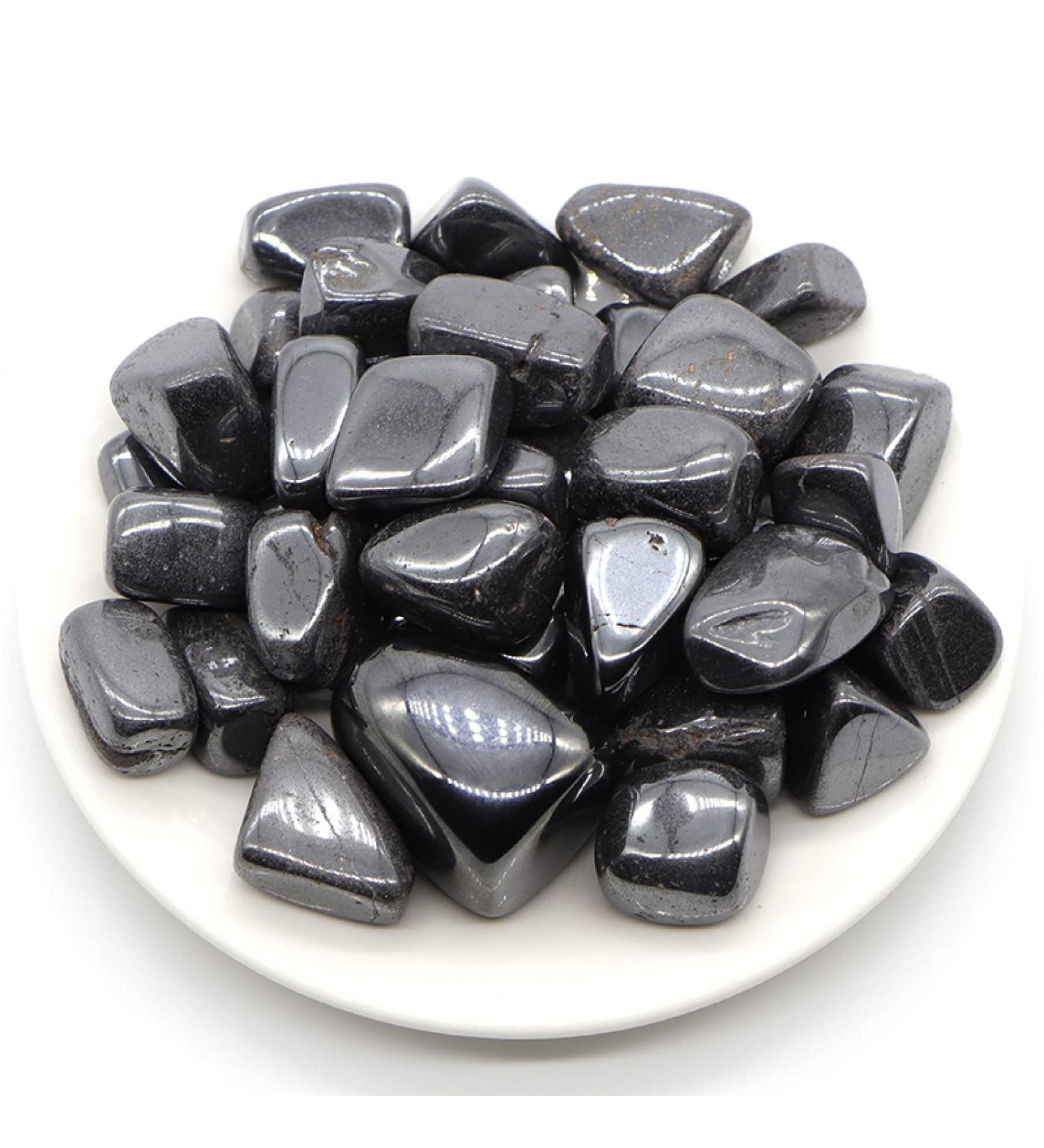 Crystal Hole Natural Hematite Quartz Crystals and Stones Tumbled Bulk Specime Home Aquarium Decoration Gift Crystal Hole - Buy Online on SooperMarket.com