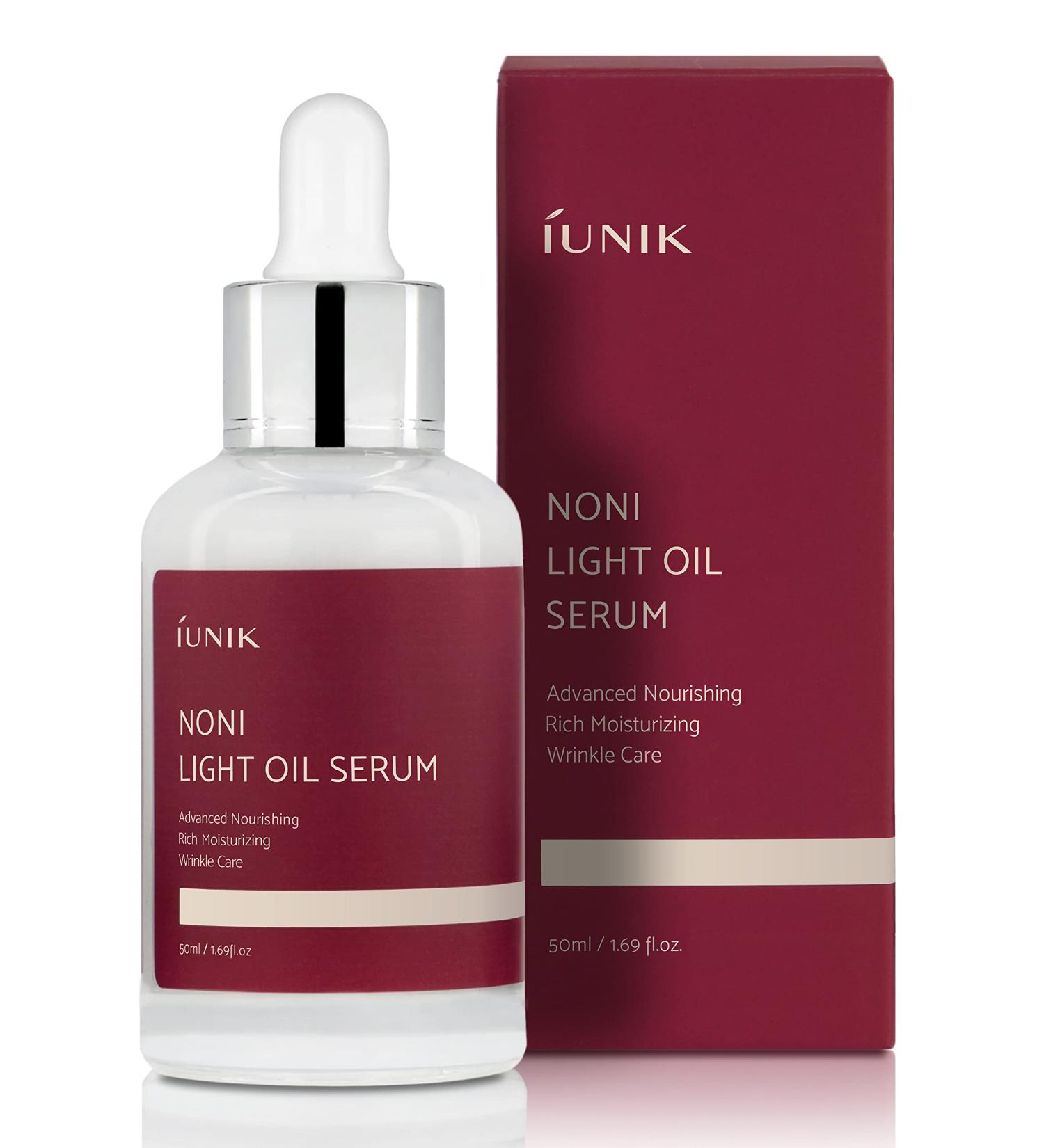 IUNIK Vegan Noni 42% Oil Serum | 1.69 Fl Oz | Deep Nourishment for Hyper-pigmentation & Skin Elasticity | Glowy Look | Korean Skincare with Blueberry, Olive & Jojoba Oil | Hydrating Facial Serum for Dry Skin - Buy Online on SooperMarket.com