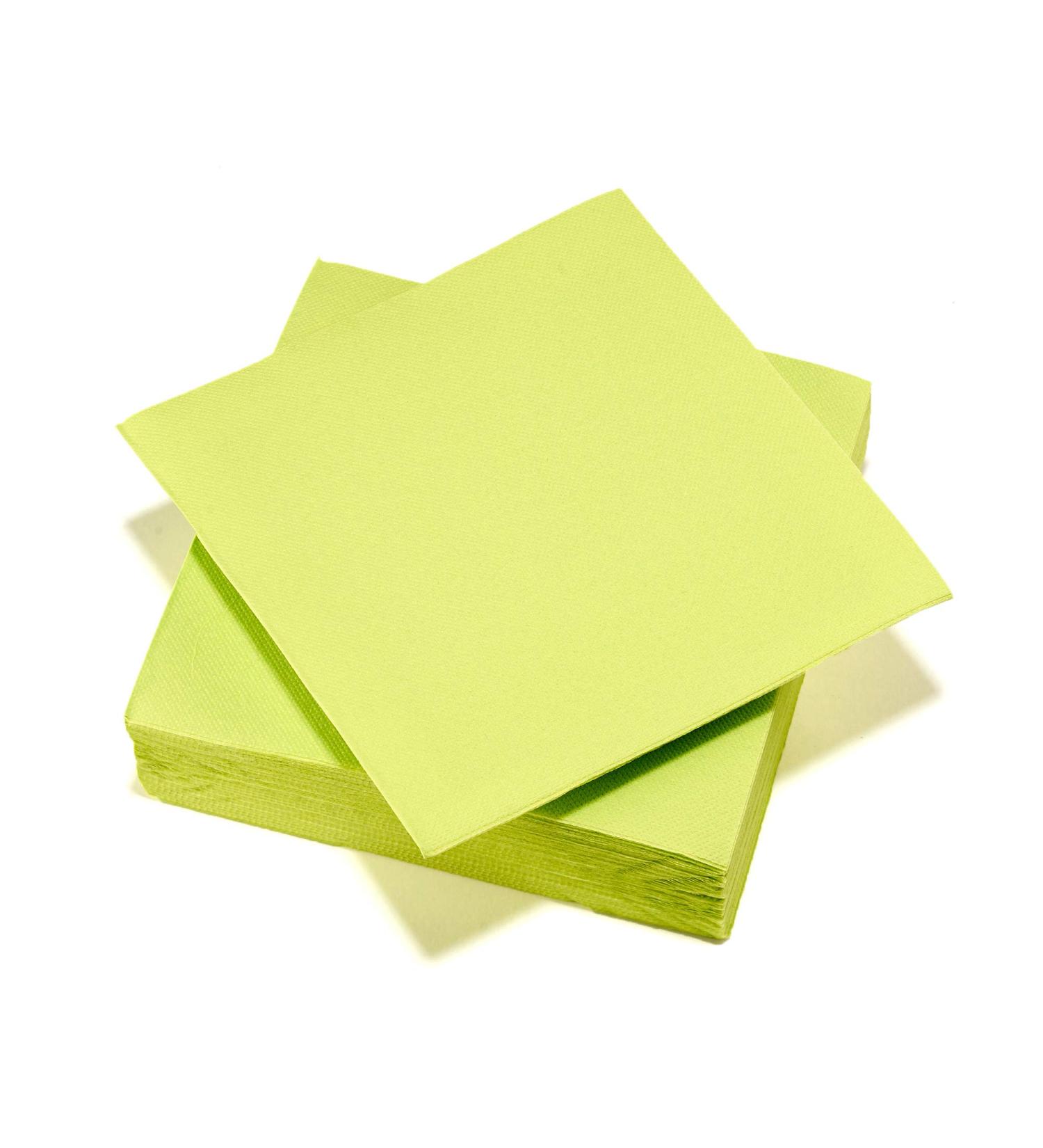 Le Napage Anise Green 40 Napkins - Tex Touch 38x38 cm FSC Cellulose Wadding - Eco-Friendly Tableware - Buy Online on SooperMarket.com