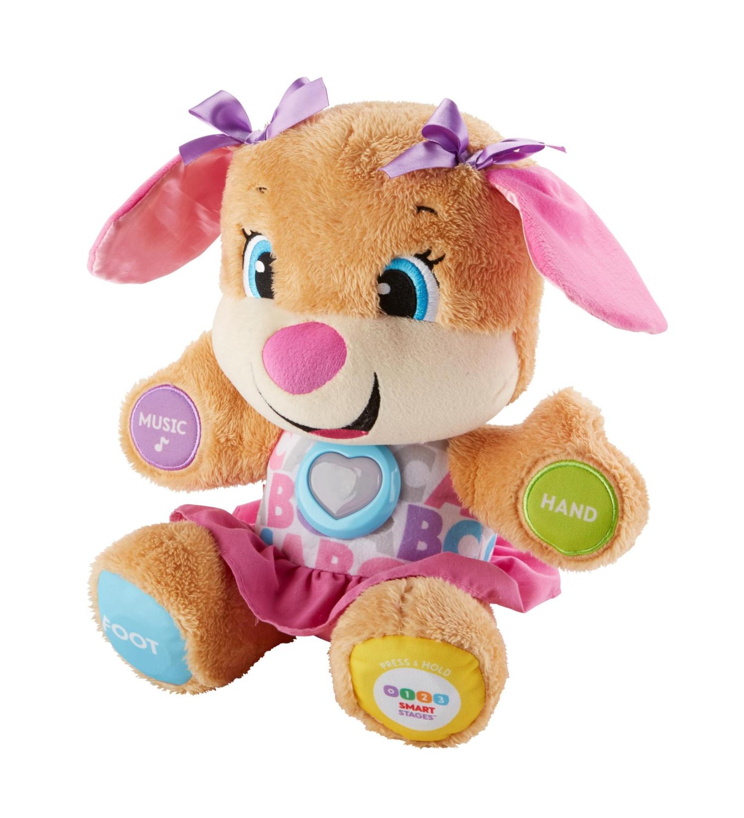 Fisher-Price Learning Fun Dog Friend | Interactive Speaking & Singing Toy for Babies 6 Months+ | Educational Gift for Boys & Girls | German Speaking Dog (FPP53) - Buy Online on SooperMarket.com