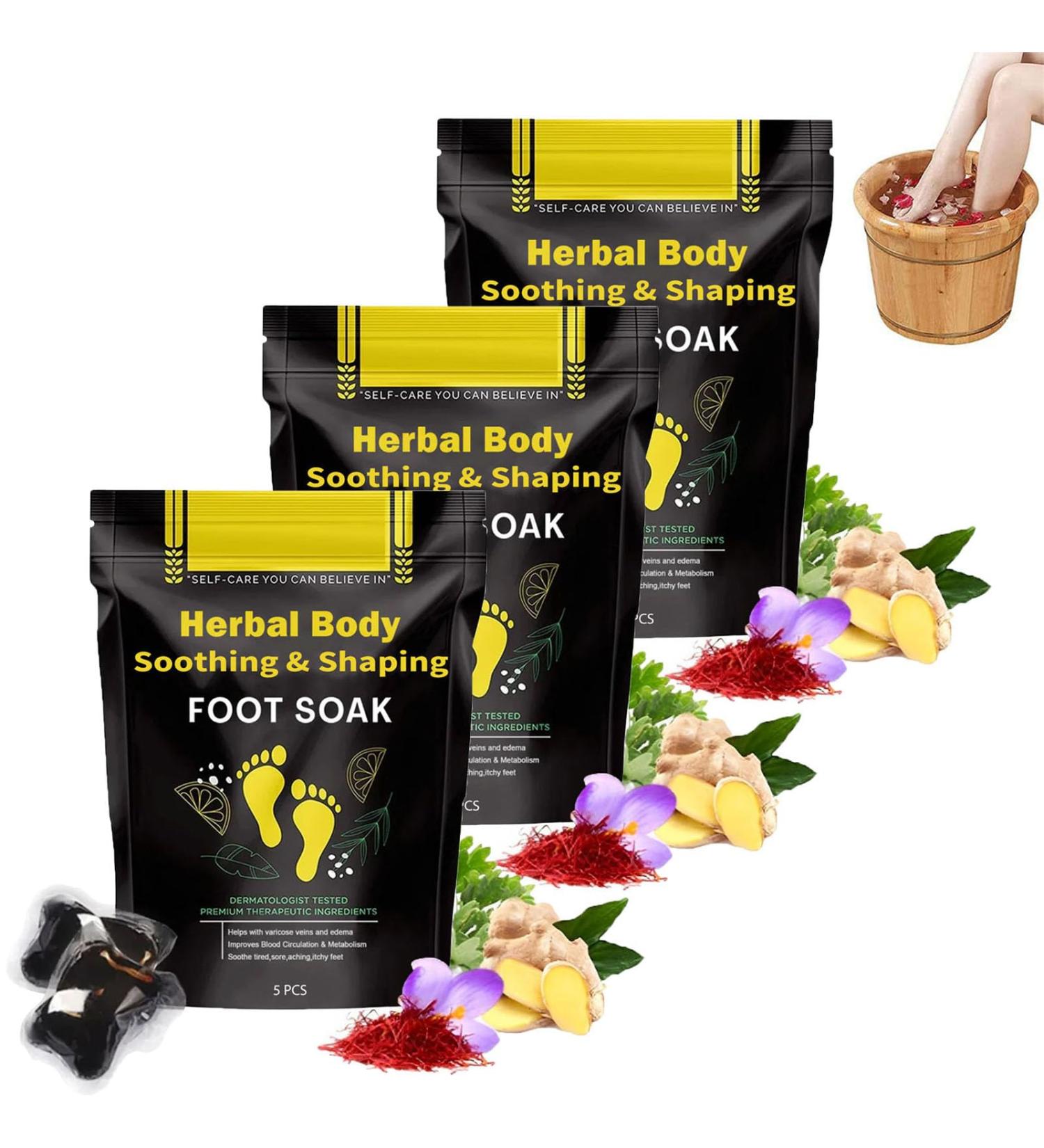Fulvic Soak Detox Parasite Bath Herbal Foot Cleansing Soak Beads Lympatic Drainage Ginger Foot Soak Body Det_ox Foot Soak Beads Botanical Cleansing Foot Soak Beads (3bag) - Buy Online on SooperMarket.com