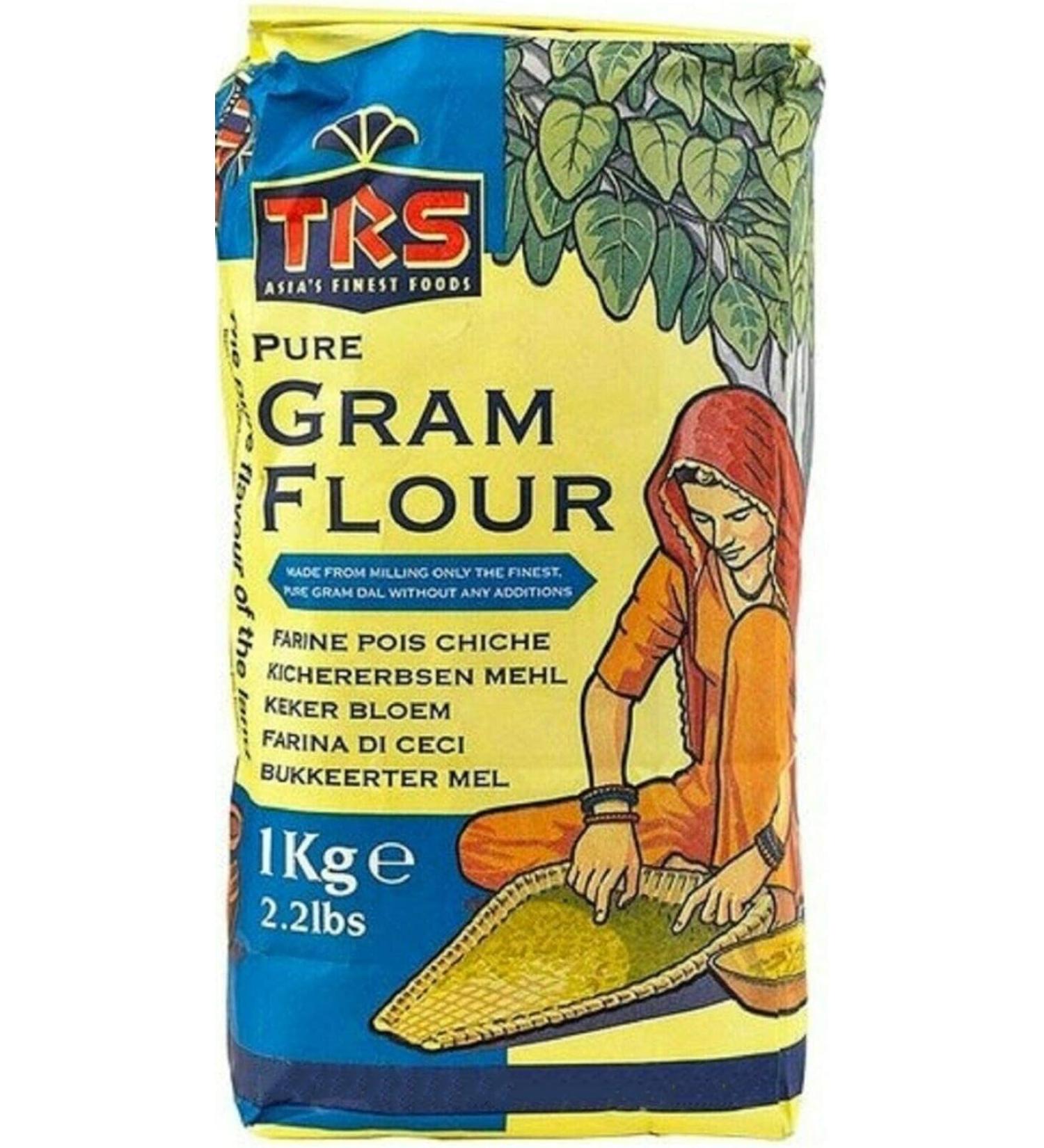 TRS Gram Flour | 2KG (Pack of 2) | Chickpea Flour | Besan | Gram Flour | Bengal Gram | High Fibre | Indian Origin - Buy Online on SooperMarket.com