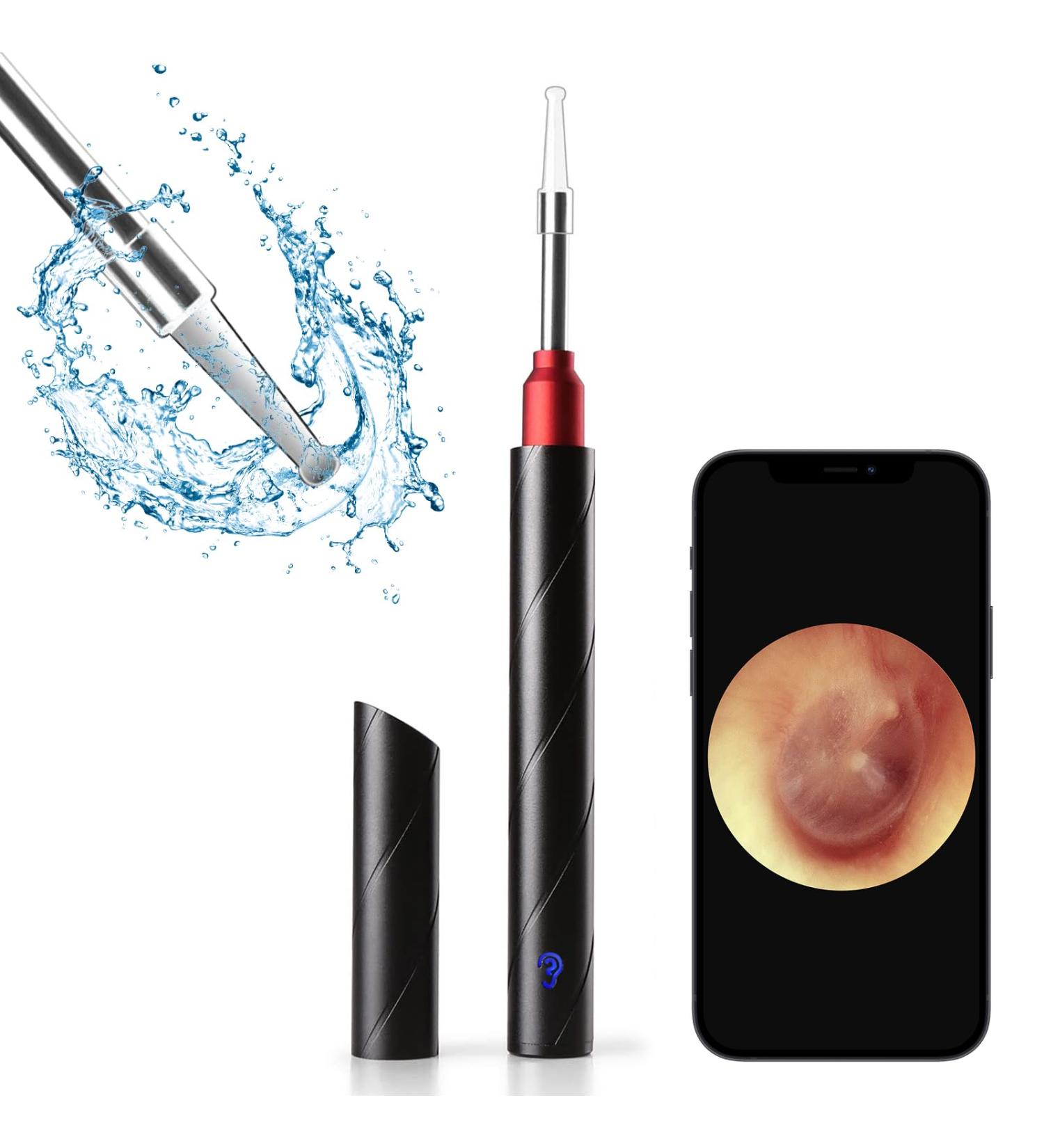 Earwax Remover Tool MYPIN 1080P HD Wireless Otoscope Ear Cleaner Kit Ear Wax Removal Kit Camera Ear Drops for Wax Ear Camera for iPhone/iPad/Android Red - Buy Online on SooperMarket.com