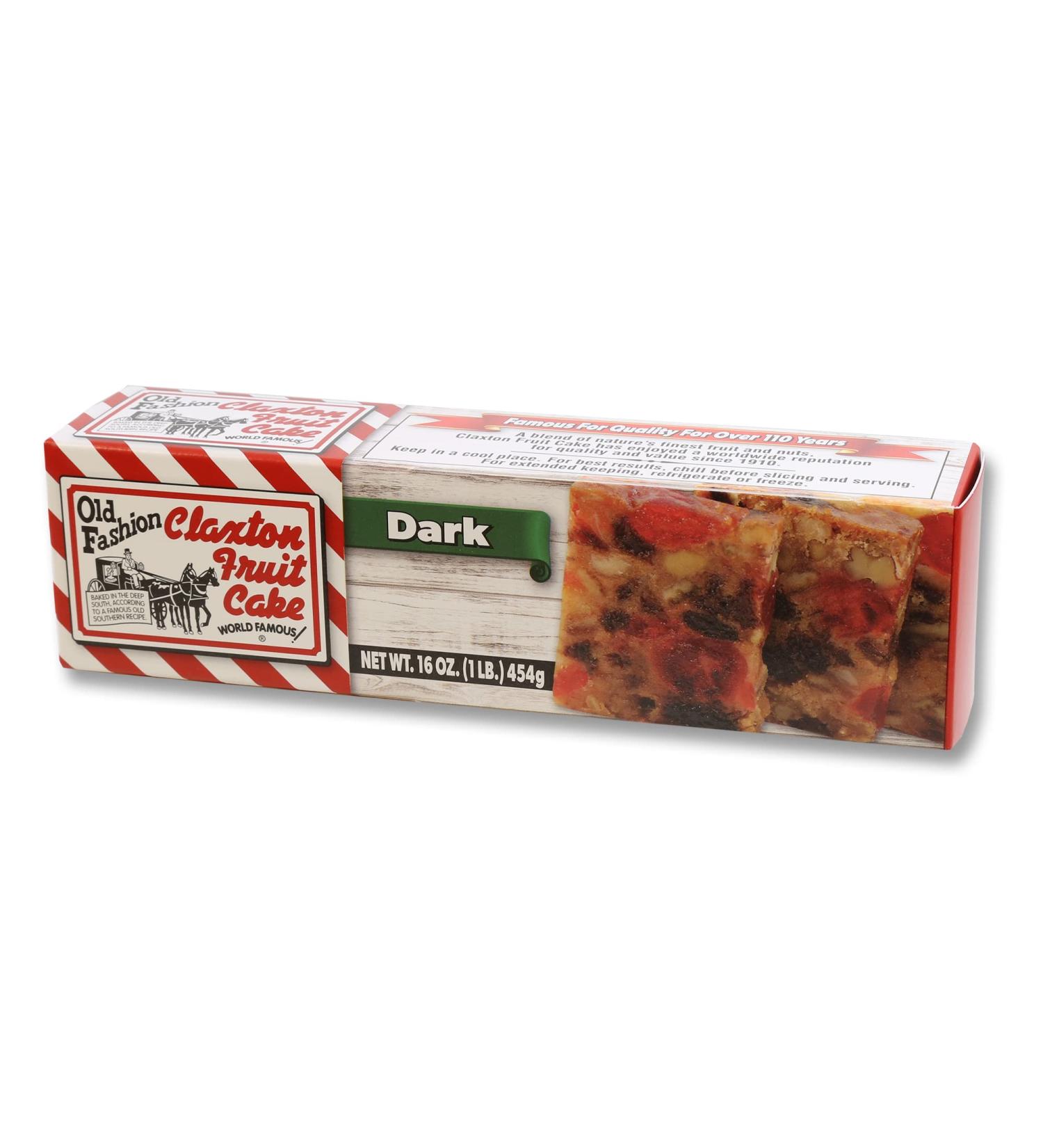 Claxton Fruit Cake - 1 Lb. Dark Recipe in Exclusive Claxton Carton - Buy Online on SooperMarket.com