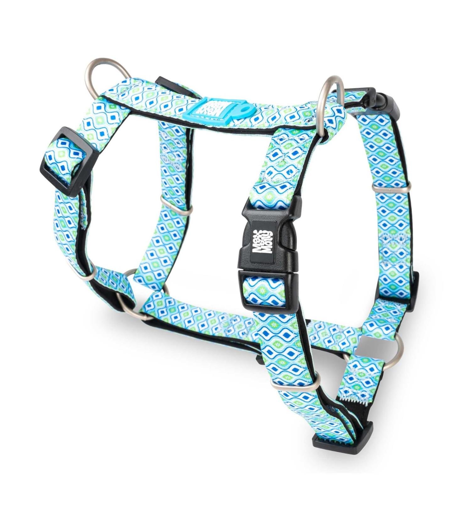 Max & Molly H-Harness - Retro Blue | Stylish & Comfortable Dog Harness for International Shipments - Buy Online on SooperMarket.com