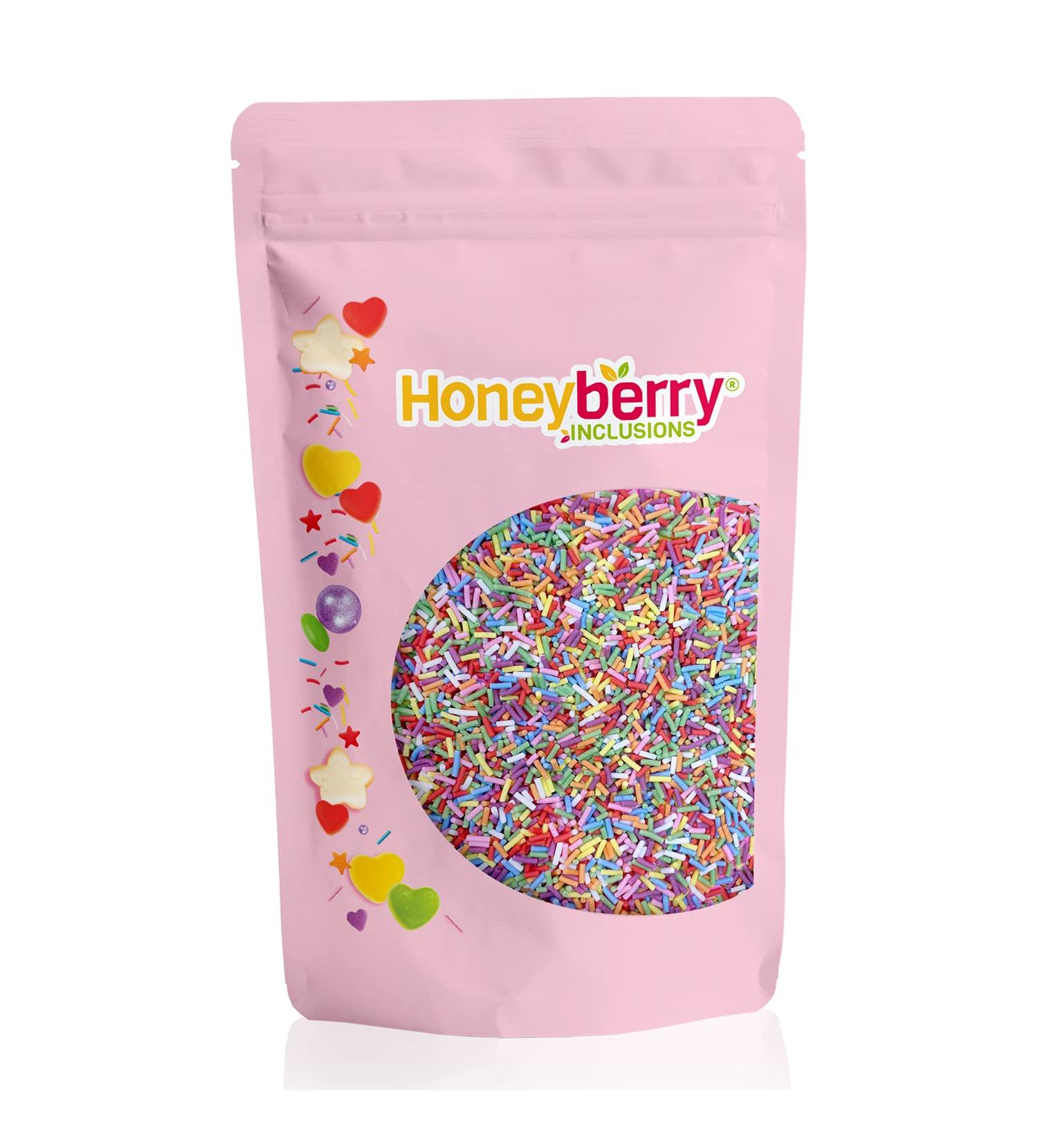 Premium Rainbow Sugar Strands 500g - Edible Multicolored Sprinkles for Baking & Decorating - 8 Vibrant Colors - Ideal for Cupcakes, Cakes, Ice Cream & Desserts - Buy Online on SooperMarket.com