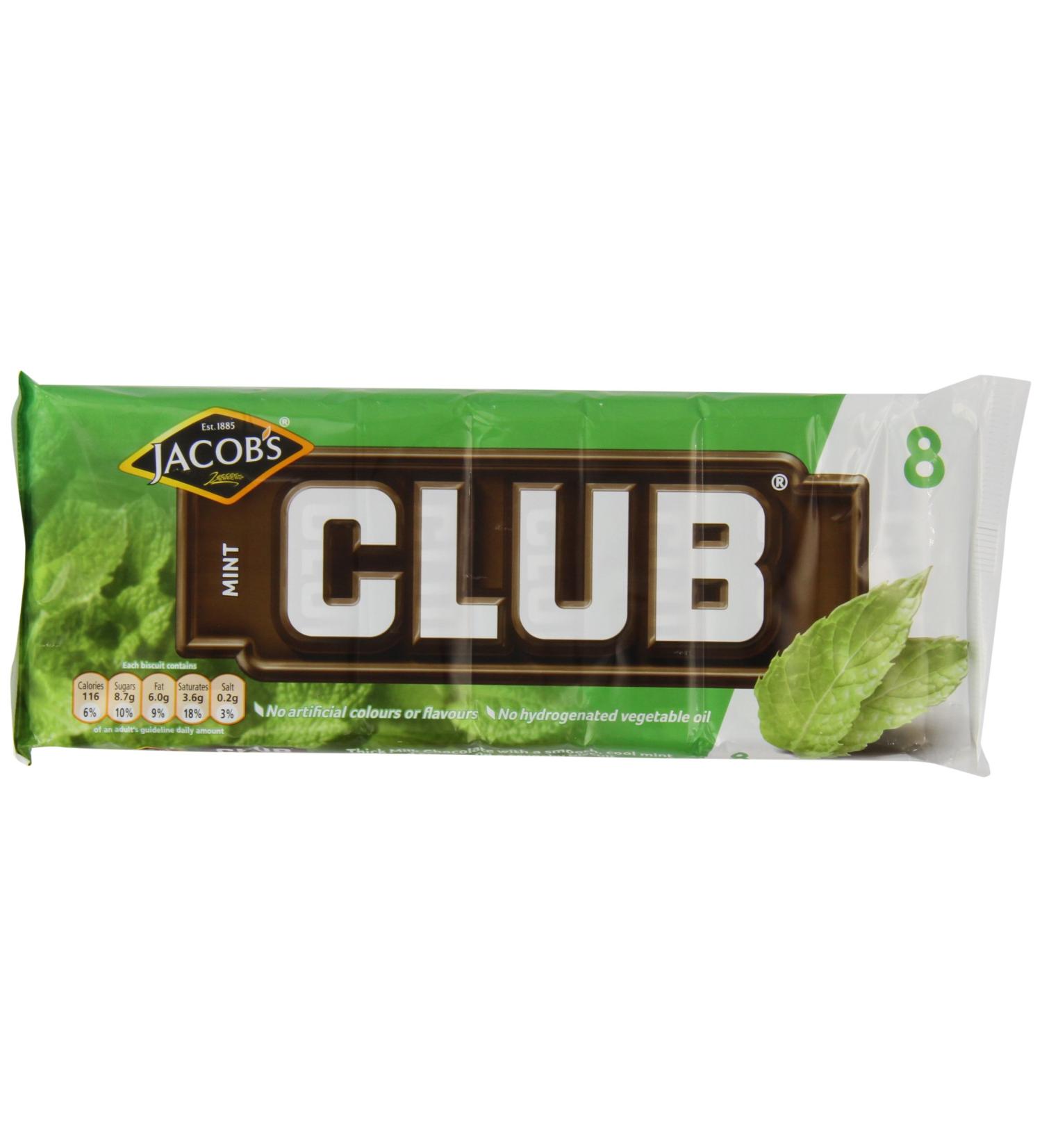 McVitie's Club Mint Flavour Biscuits 8 X 22g - Buy Online on SooperMarket.com