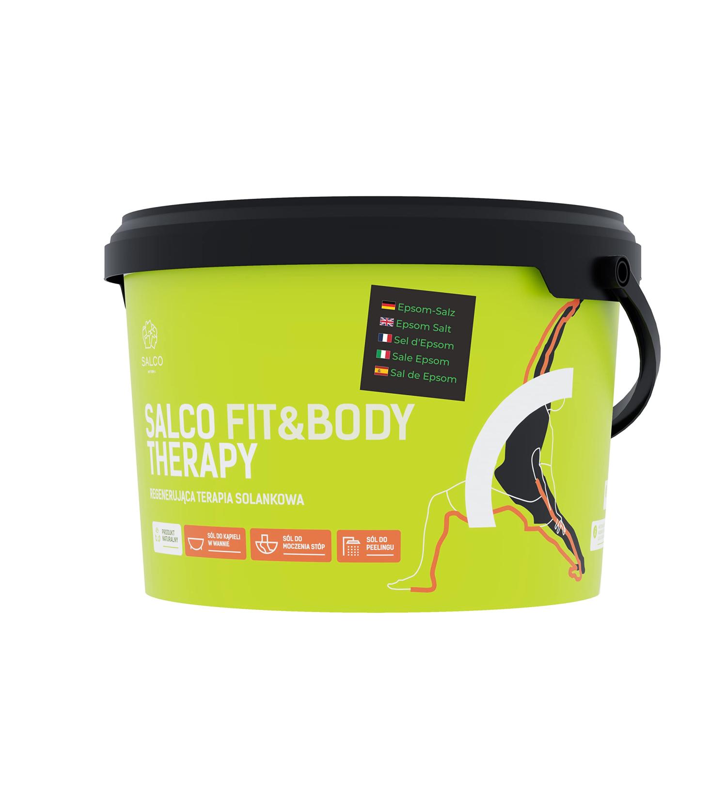 Salco Swimming Salt Sport Fit & Body 3 kg - Regenerating Epsom Salt Bath for Athletes - Epsom Complex 3 kg Pack - Buy Online on SooperMarket.com