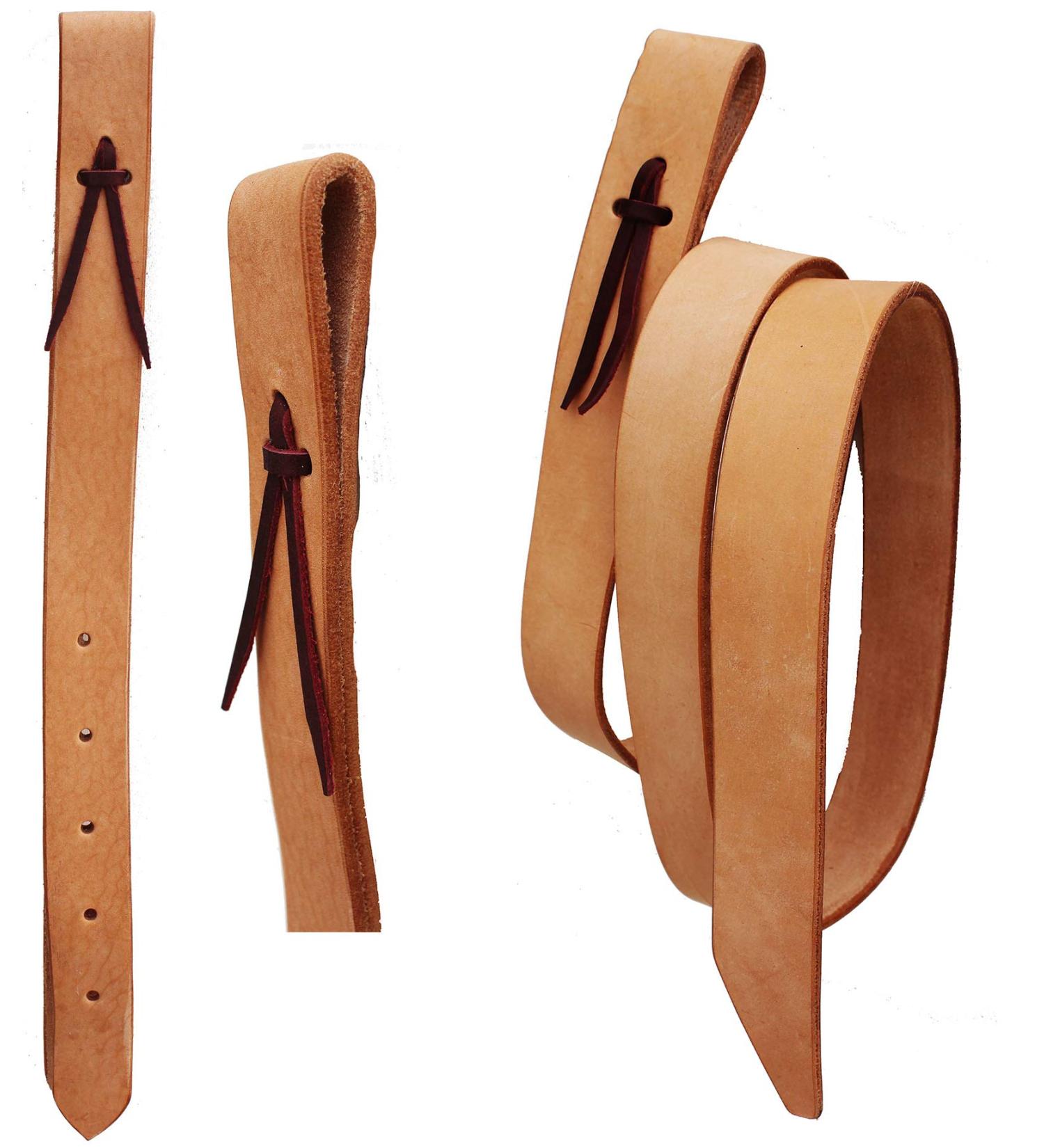CHALLENGER Horse Horse Amish USA Western Saddle Natural Leather Off Billet & Tie Strap Set 404RT11