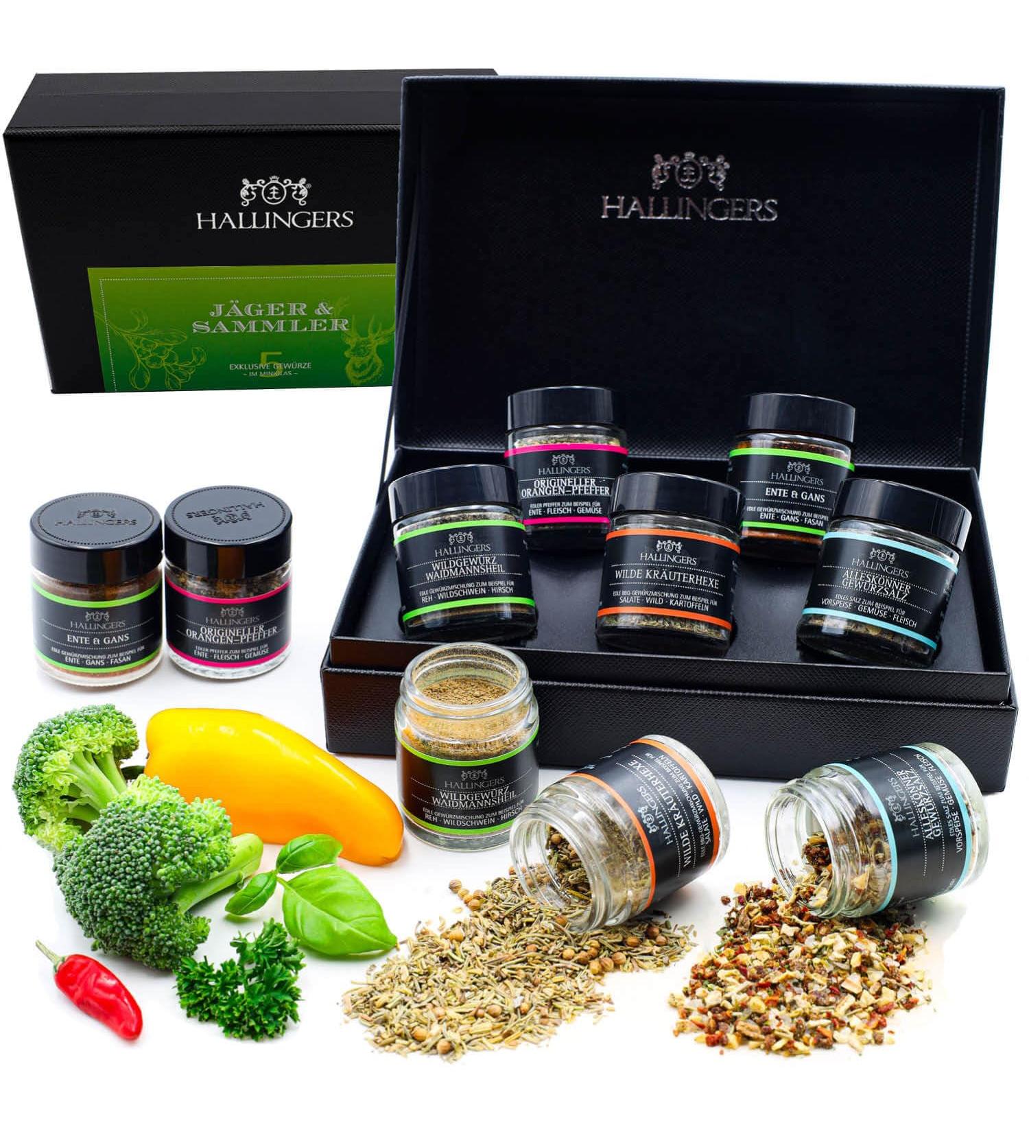 Hallinger's Hunter and Collector Spice Gift Set - Handmade International Spices | Perfect for Mother's Day & Father's Day Gifts | New Home Congratulations | 70g Pack - Buy Online on SooperMarket.com