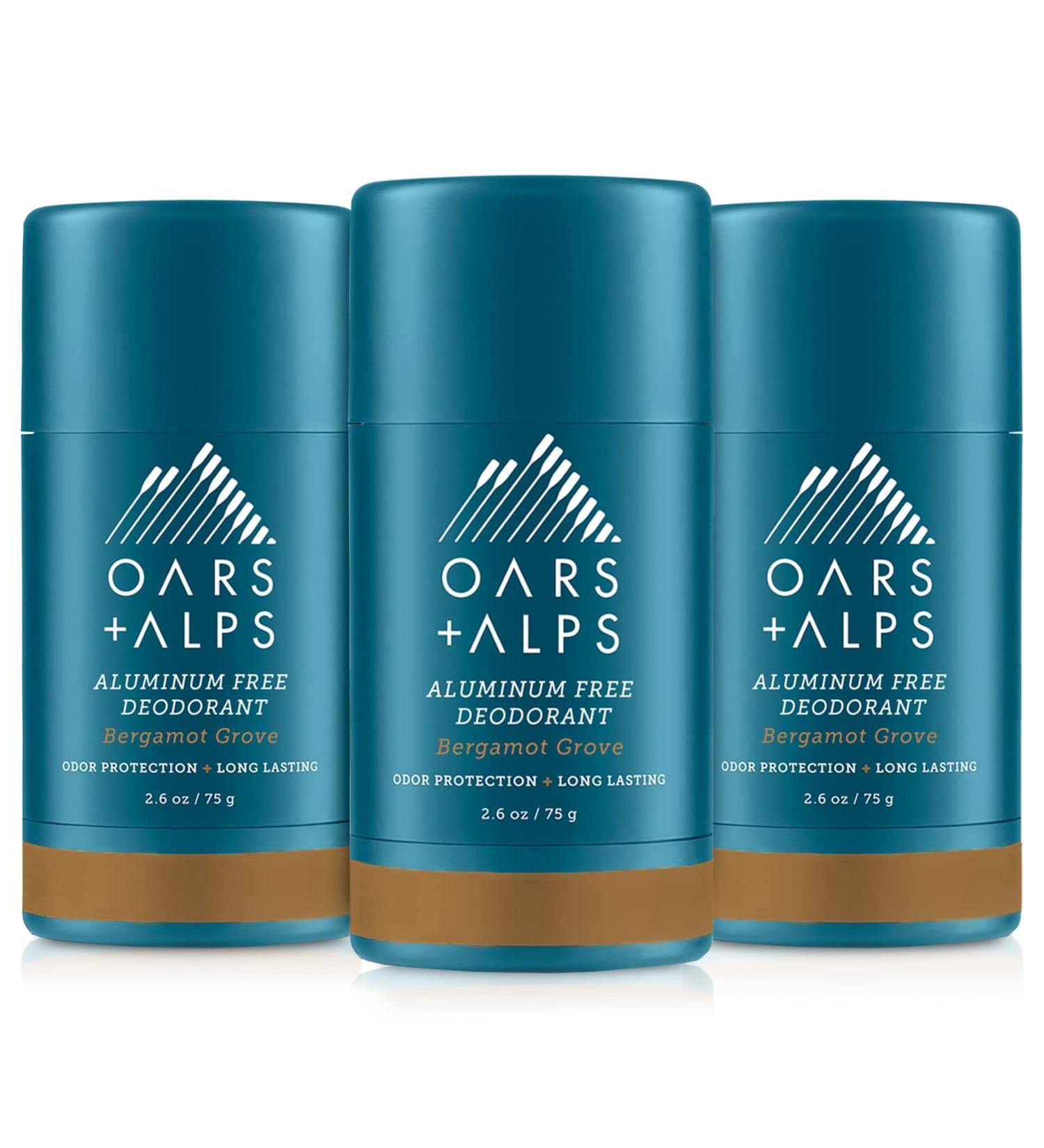Oars + Alps Aluminum Free Deodorant for Men and Women Dermatologist Tested and Made with Clean Ingredients Travel Size Bergamot Grove 3 Pack 2.6 Oz Each 3ct - Bergamot Grove 2.6 Ounce (Pack of 3) - Buy Online on SooperMarket.com