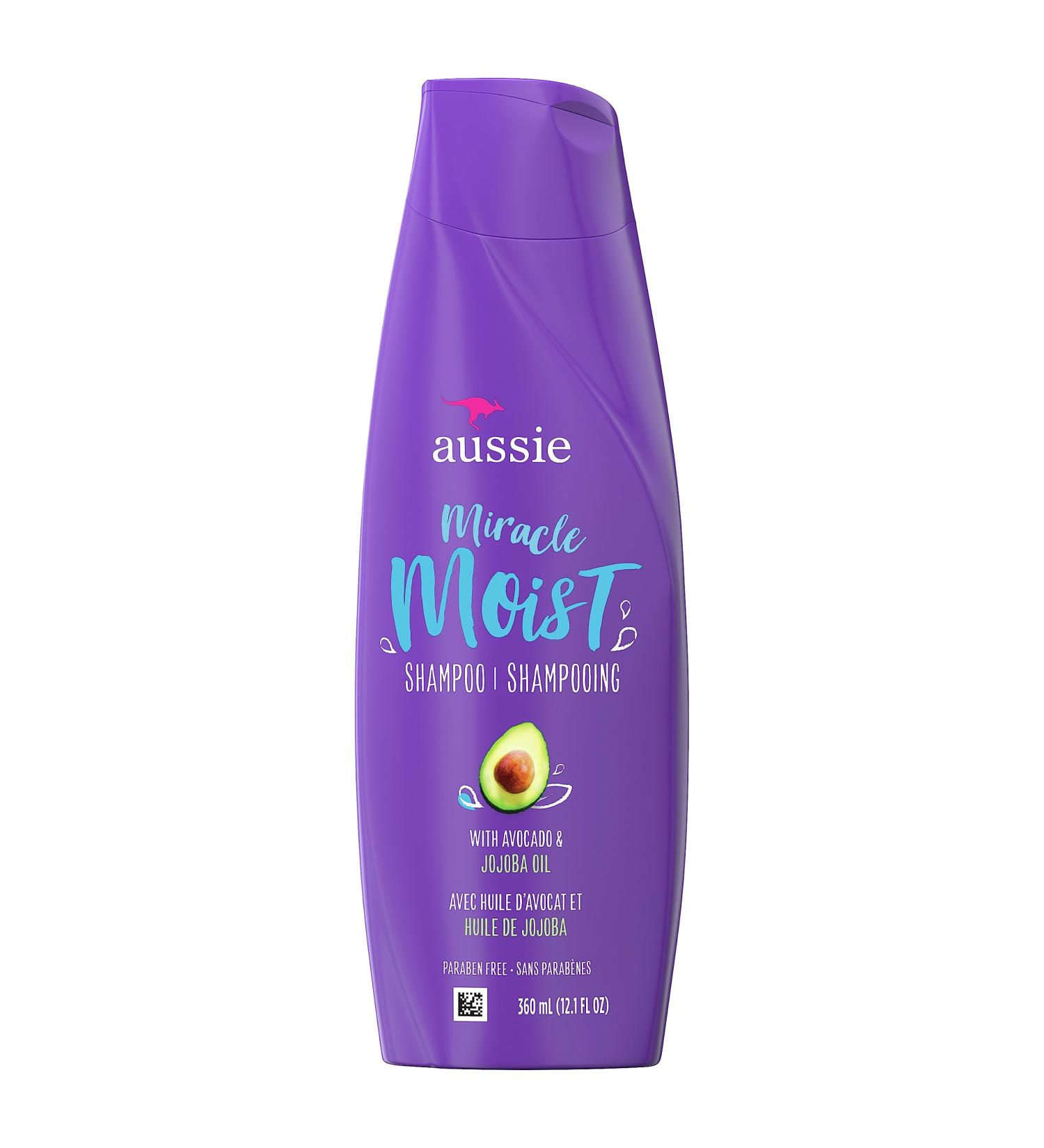 Aussie Miracle Moist Shampoo for Dry Hair - Paraben Free with Avocado & Jojoba - 12.1 oz - International Shipping Available - Buy Online on SooperMarket.com