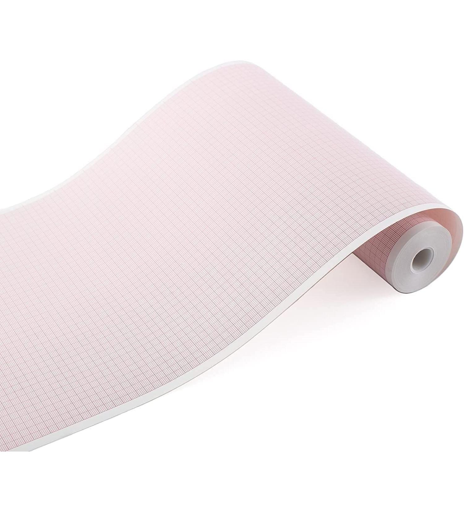 5 Rolls ECG Paper for BioNet ECG Cardiocare 2000 and Cardiotouch 3000 ECG Chart Paper 215 mm X 25 meter EKG Paper by LongTeco