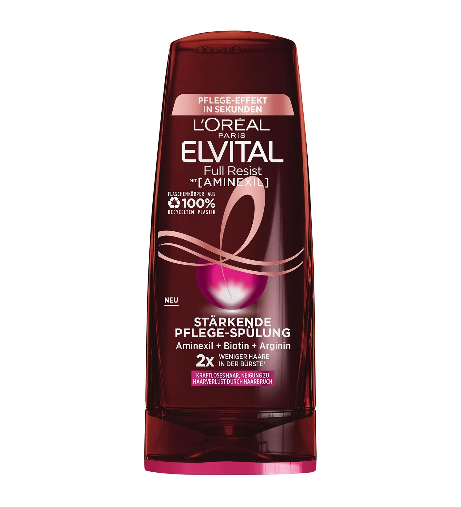 L'Or al Paris Elvital Full Resist Conditioner 250ml - Biotin & B5 for Hair Loss & Breakage Strengthens Weak Hair - Buy Online on SooperMarket.com