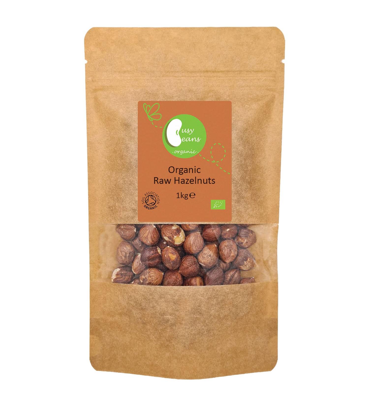 Organic Raw Hazelnuts - Certified Organic - by Busy Beans Organic (1kg) - Buy Online on SooperMarket.com