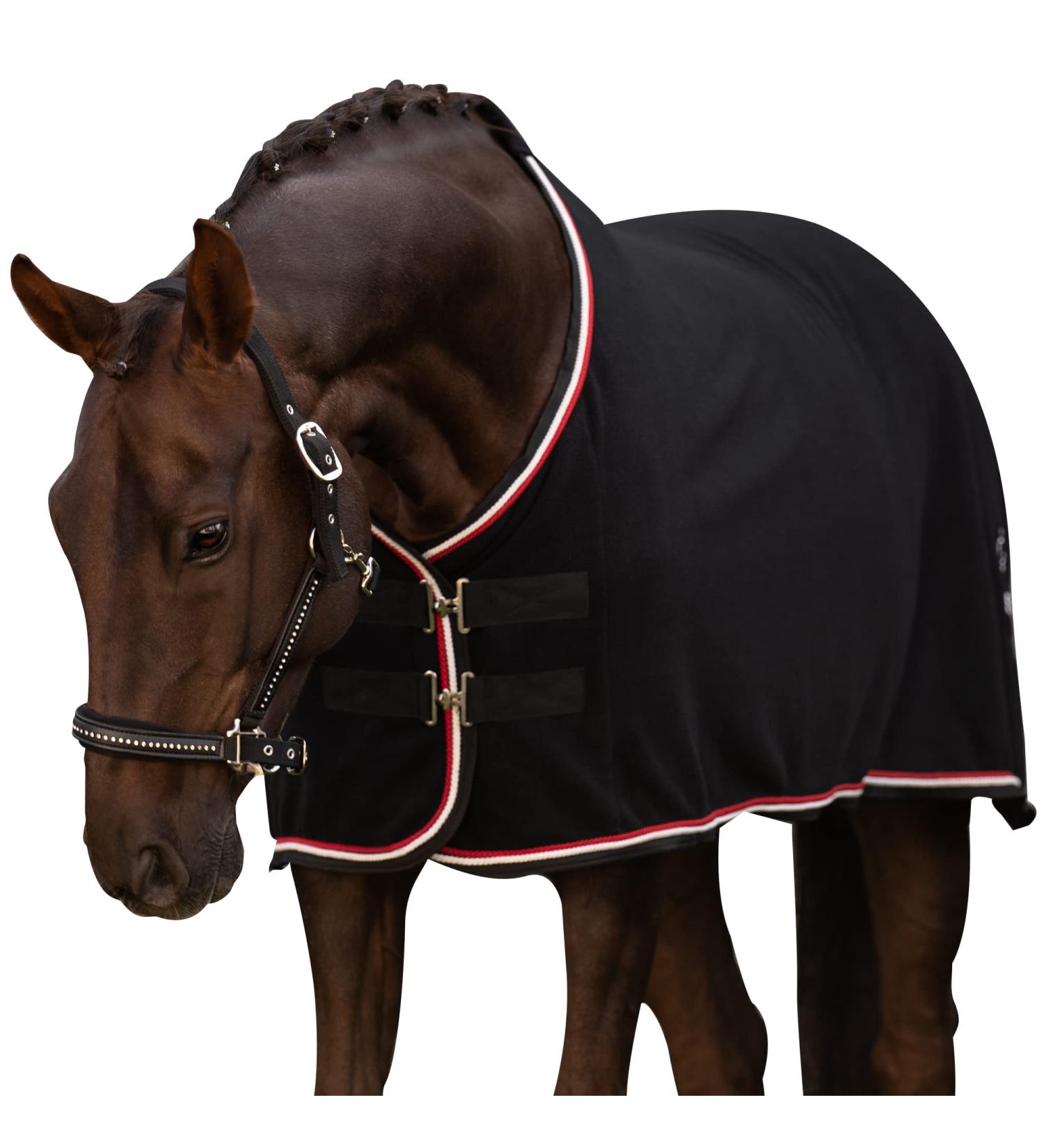 Equilyx Sweat Ceiling Horse Blanket | Perfect Fit Fleece | Moisture Absorbing Breathable Warming Transport Blanket (Black 145) - Buy Online on SooperMarket.com